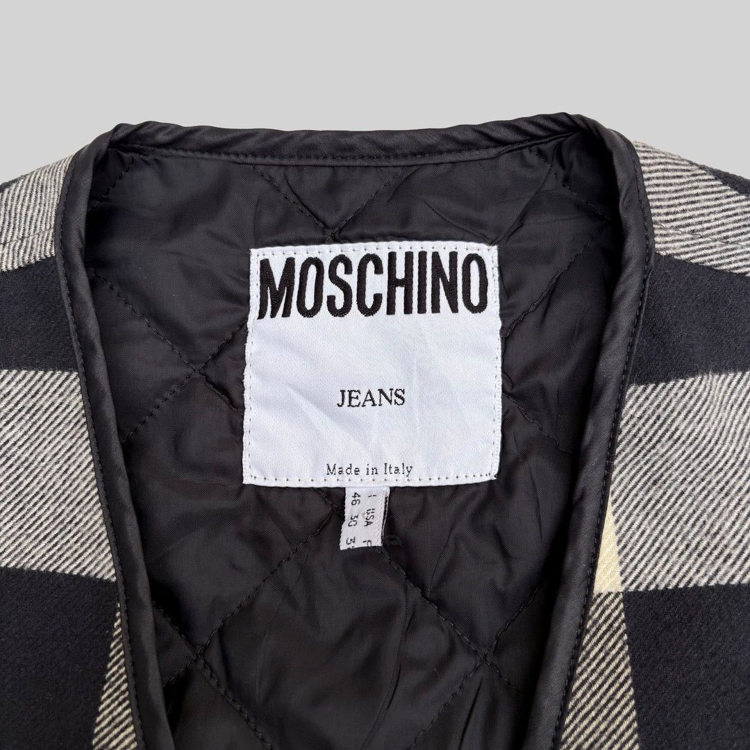 Moschino Moschino Jeans 1990 90s Vintage Peace Designer Rare Vest Size US M / EU 48-50 / 2 - 5 Thumbnail