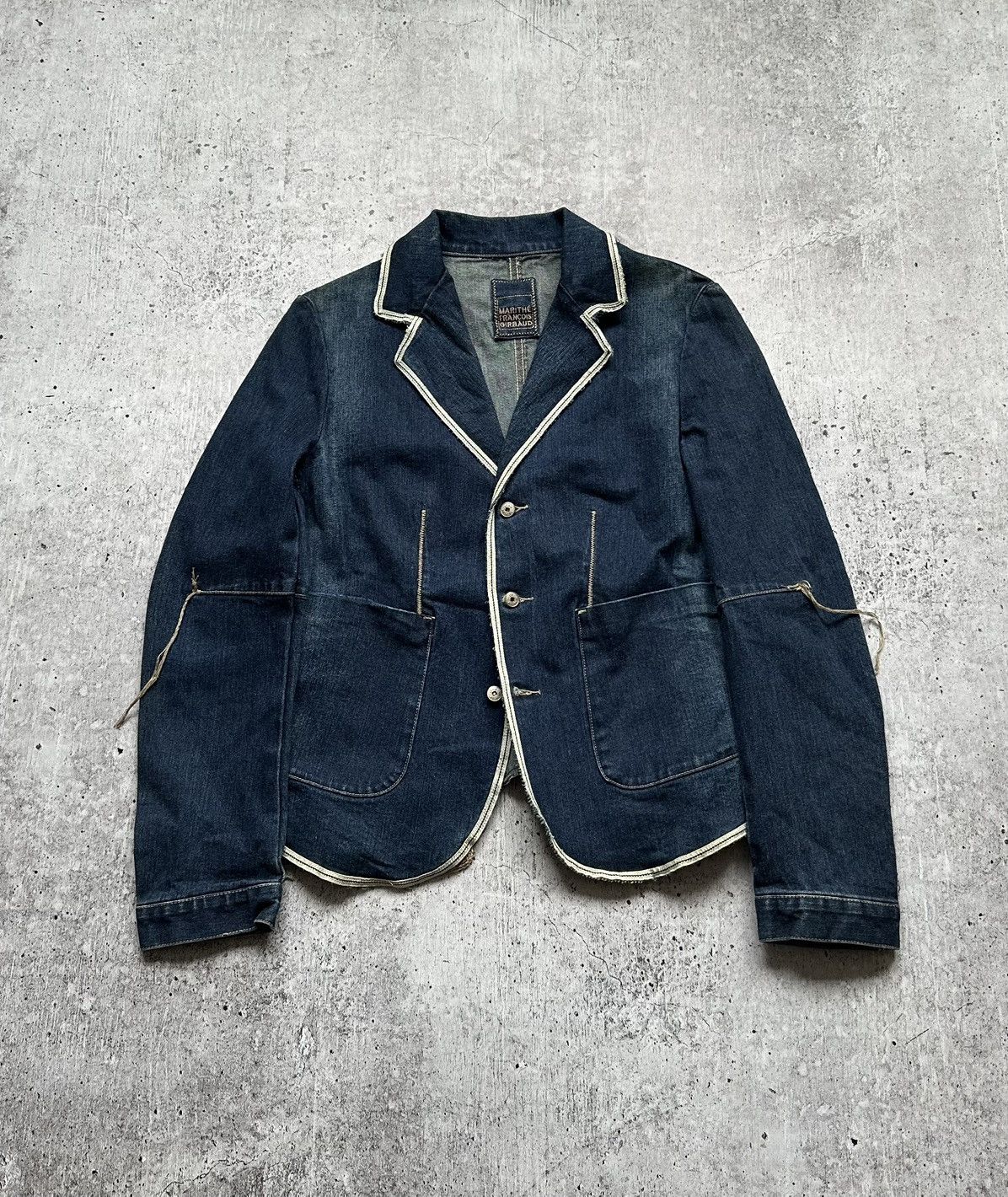Marithe + Francois Girbaud Women's Marithe Francois Girbaud Vintage Denim Blazer Size S / US 4 / IT 40 - 1 Thumbnail
