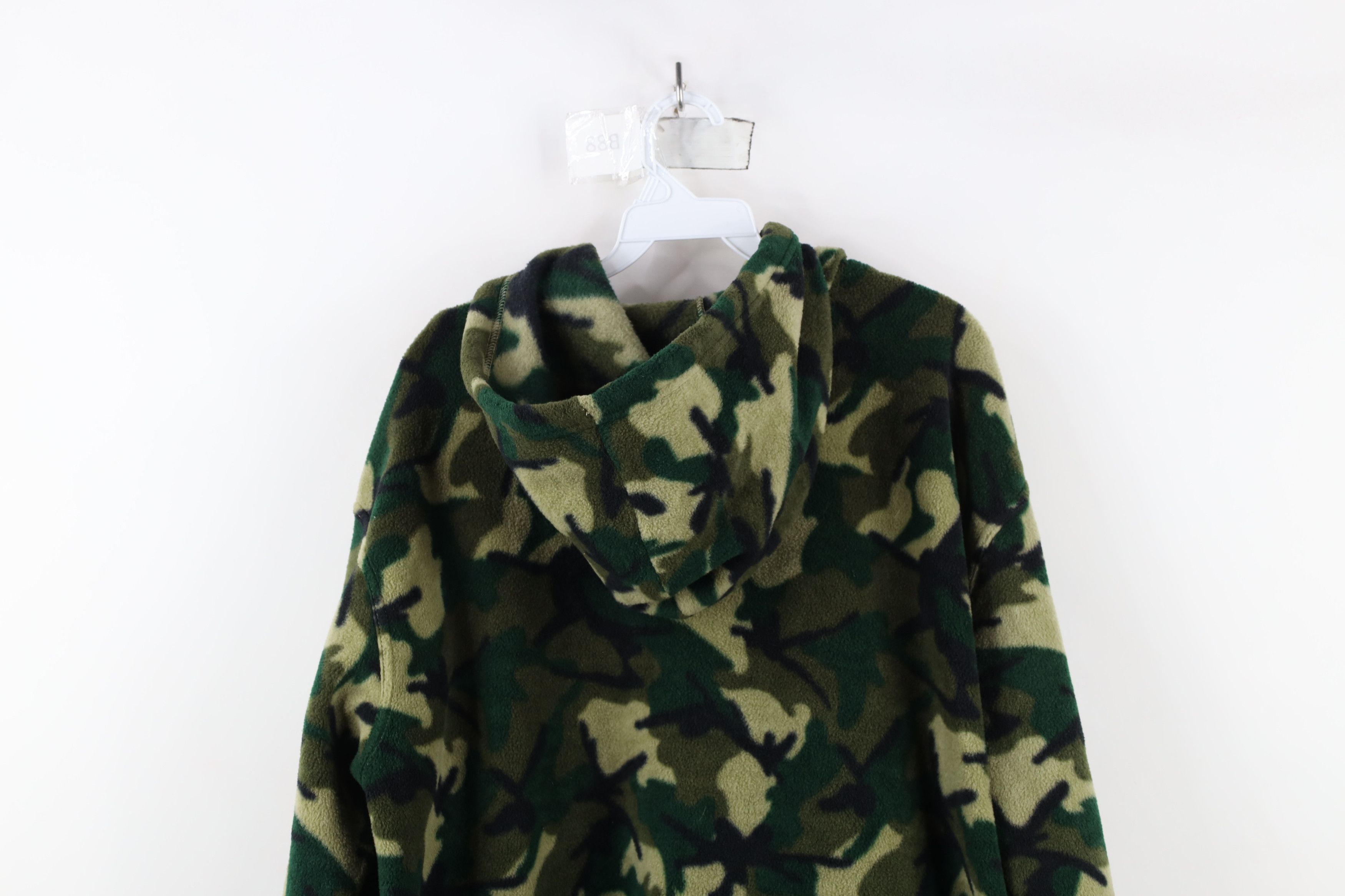 Vintage Vintage 90s Streetwear Half Zip Fleece Hoodie Sweatshirt Size US M / EU 48-50 / 2 - 10 Thumbnail