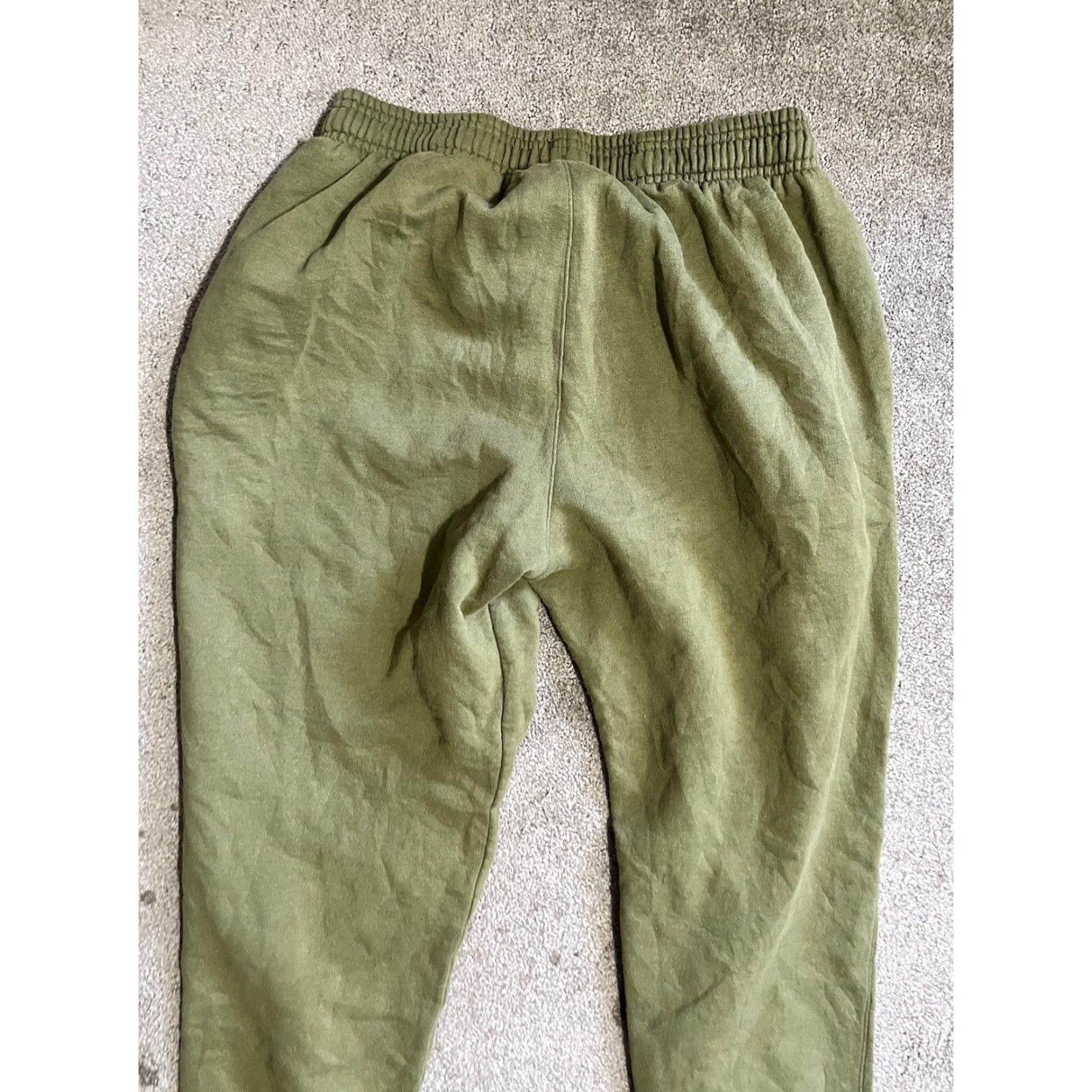 Champion Champion Sweatpants Men’s Medium Authentic Straight Pocket Logo Green Cotton Pants Regular Slit Pocket Logo Football Sports Modern Mens Size US 31 - 4 Thumbnail