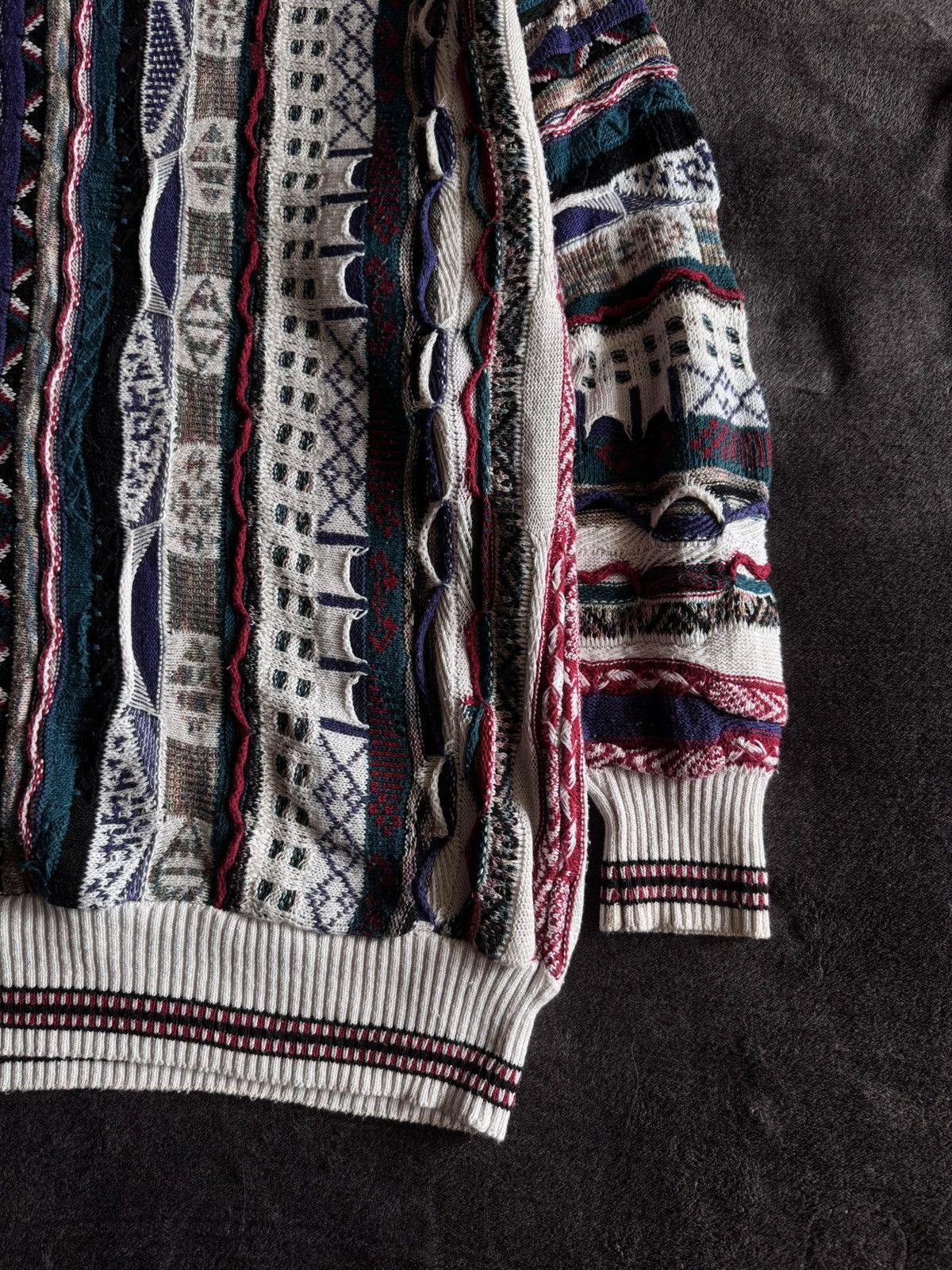 Florence Tricot × Vintage Vintage Florence Tricot Coogi style sweater pleated y2k Size US XL / EU 56 / 4 - 4 Thumbnail