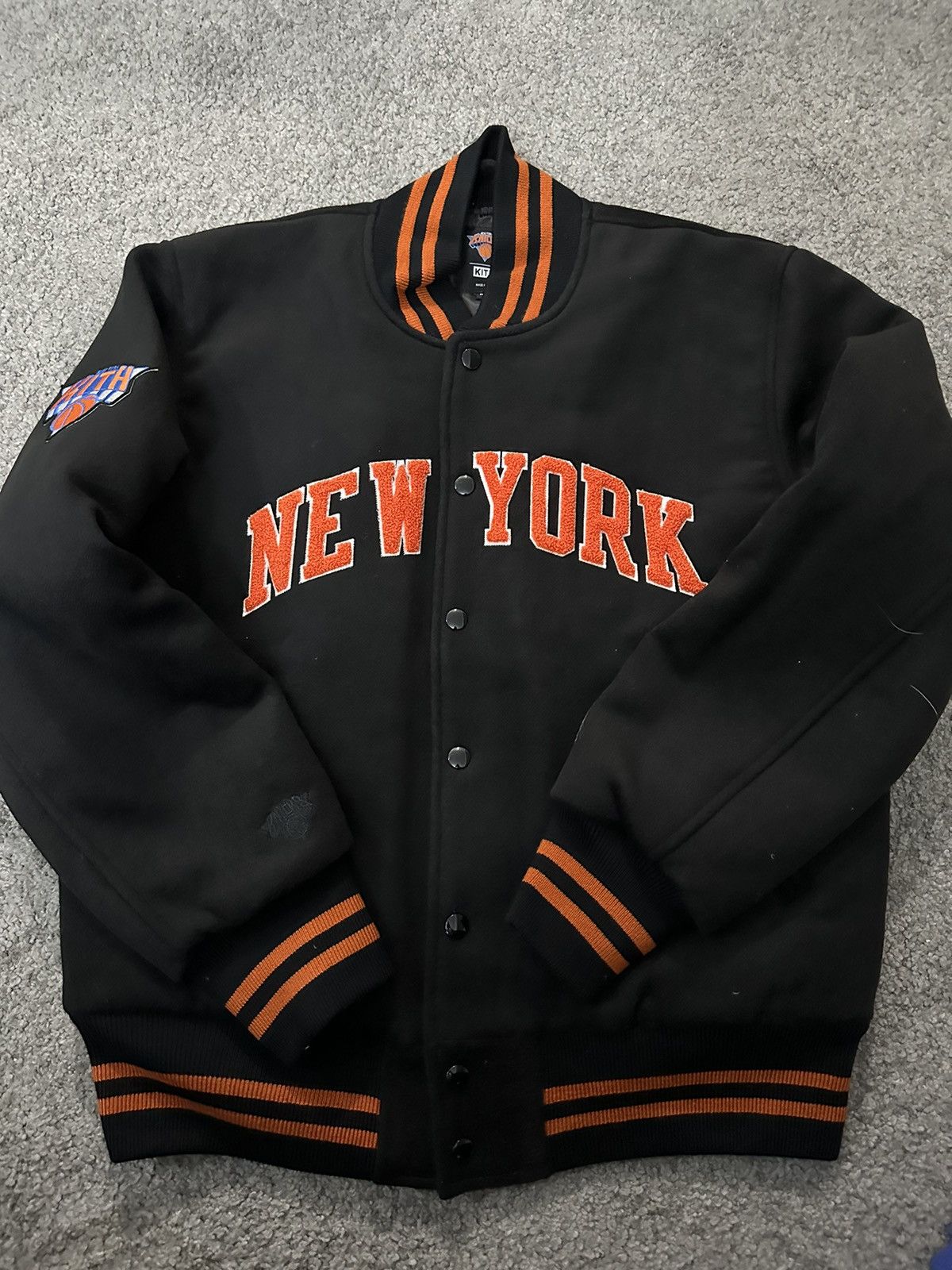 Kith Kith golden bear for New York knicks varsity jacket | Grailed