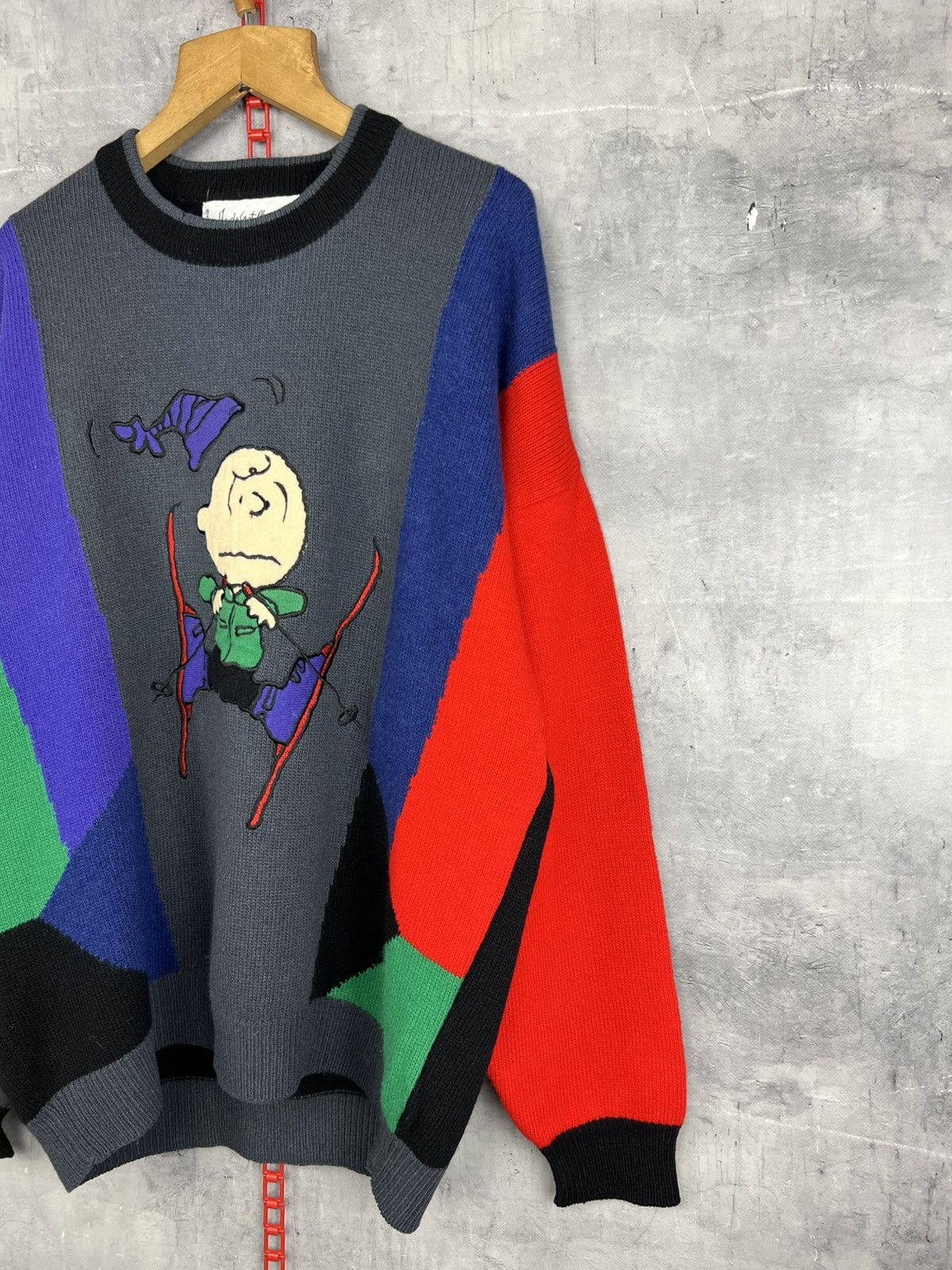 Jean Charles De Castelbajac JC DE CASTELBAJAC 90'S VINTAGE CHARLIE PEANUTS WOOL Sz 54 Size US L / EU 52-54 / 3 - 2 Thumbnail