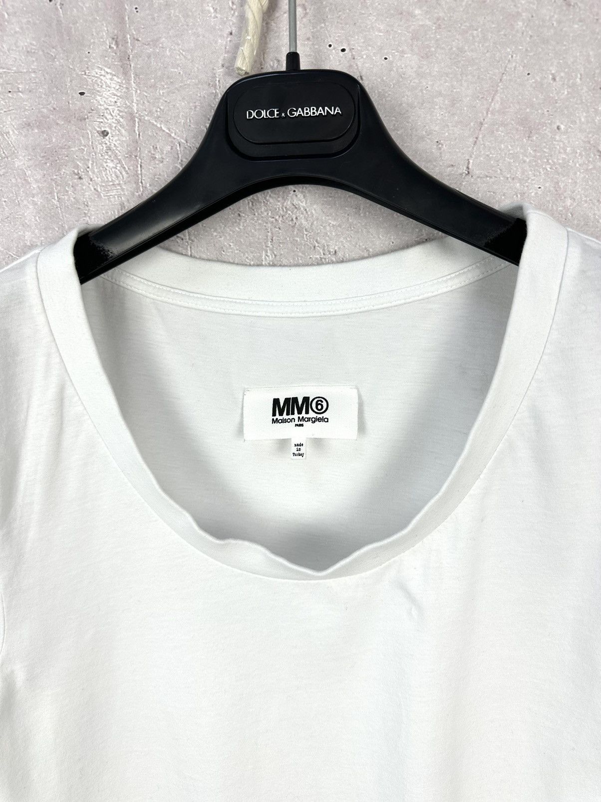Maison Margiela MM6 Maison Margiela White Short Sleeve T-shirt Size M / US 6-8 / IT 42-44 - 2 Thumbnail