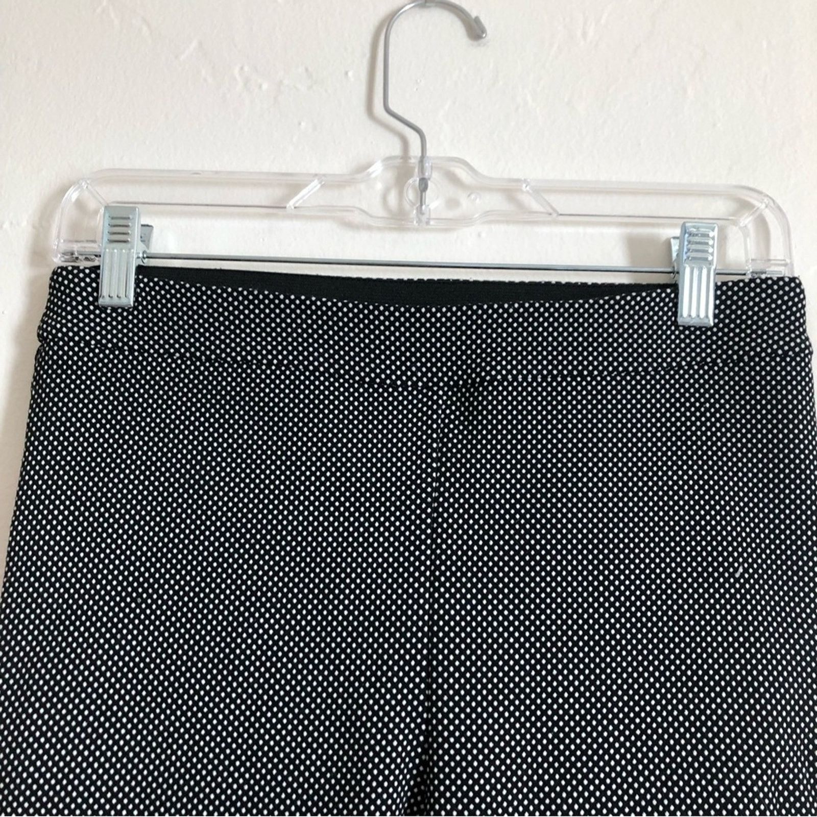 Other Maison Jules Black White Polka Dot Dress Crop Ankle Pants Size 30" / US 8 / IT 44 - 4 Thumbnail