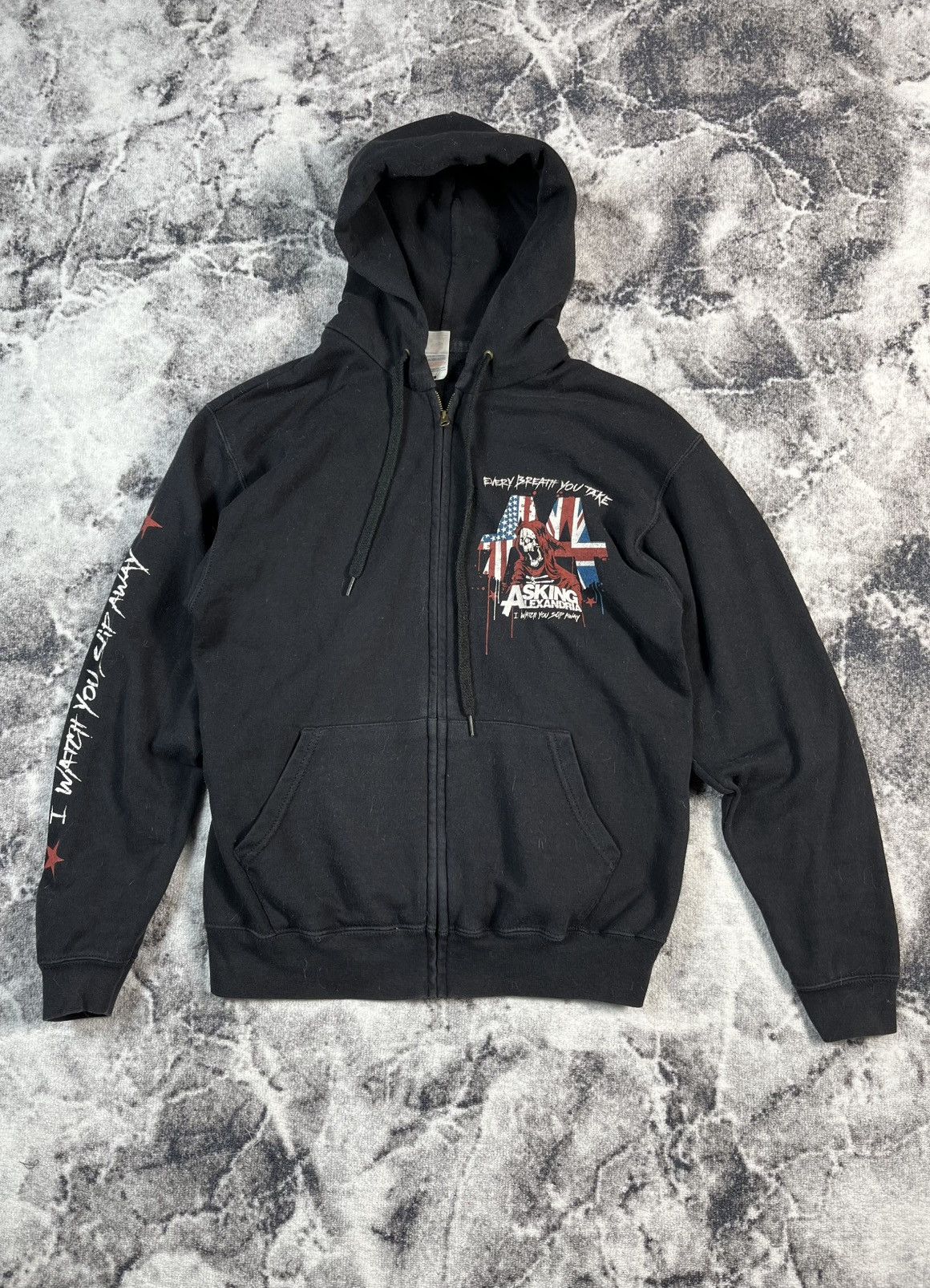 Band Tees Asking Alexandria Band Hoodie Zip Up Black Metal Size US M / EU 48-50 / 2 - 2 Thumbnail