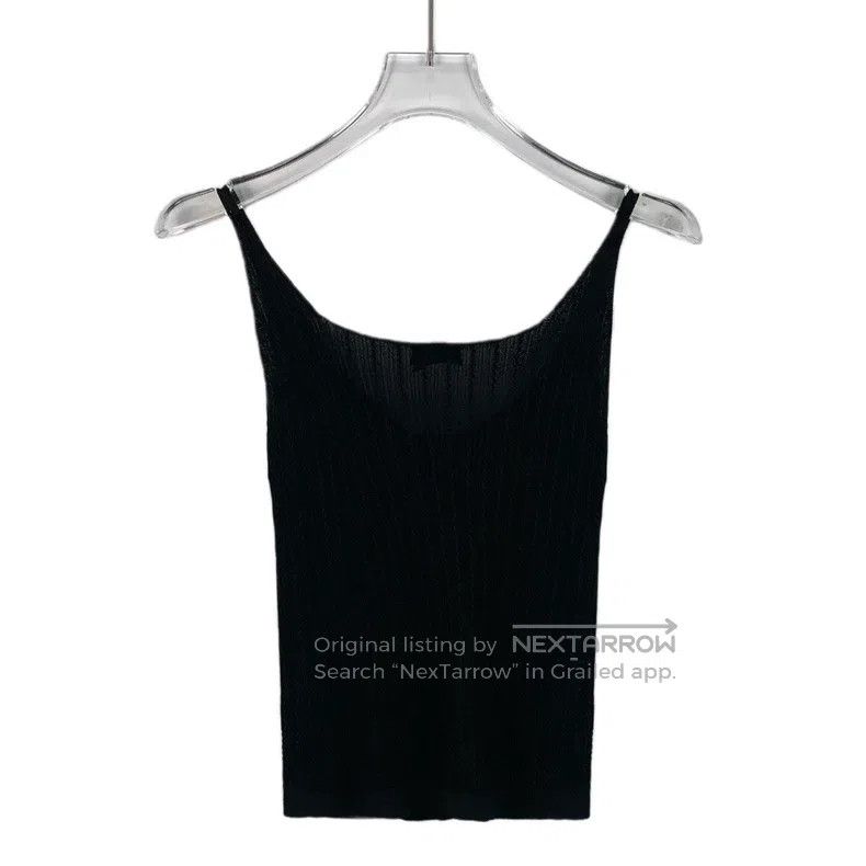 Chanel Chanel Black logo diamond buckle suspender knitted vest Size XXS / US 00 / IT 34 - 2 Thumbnail