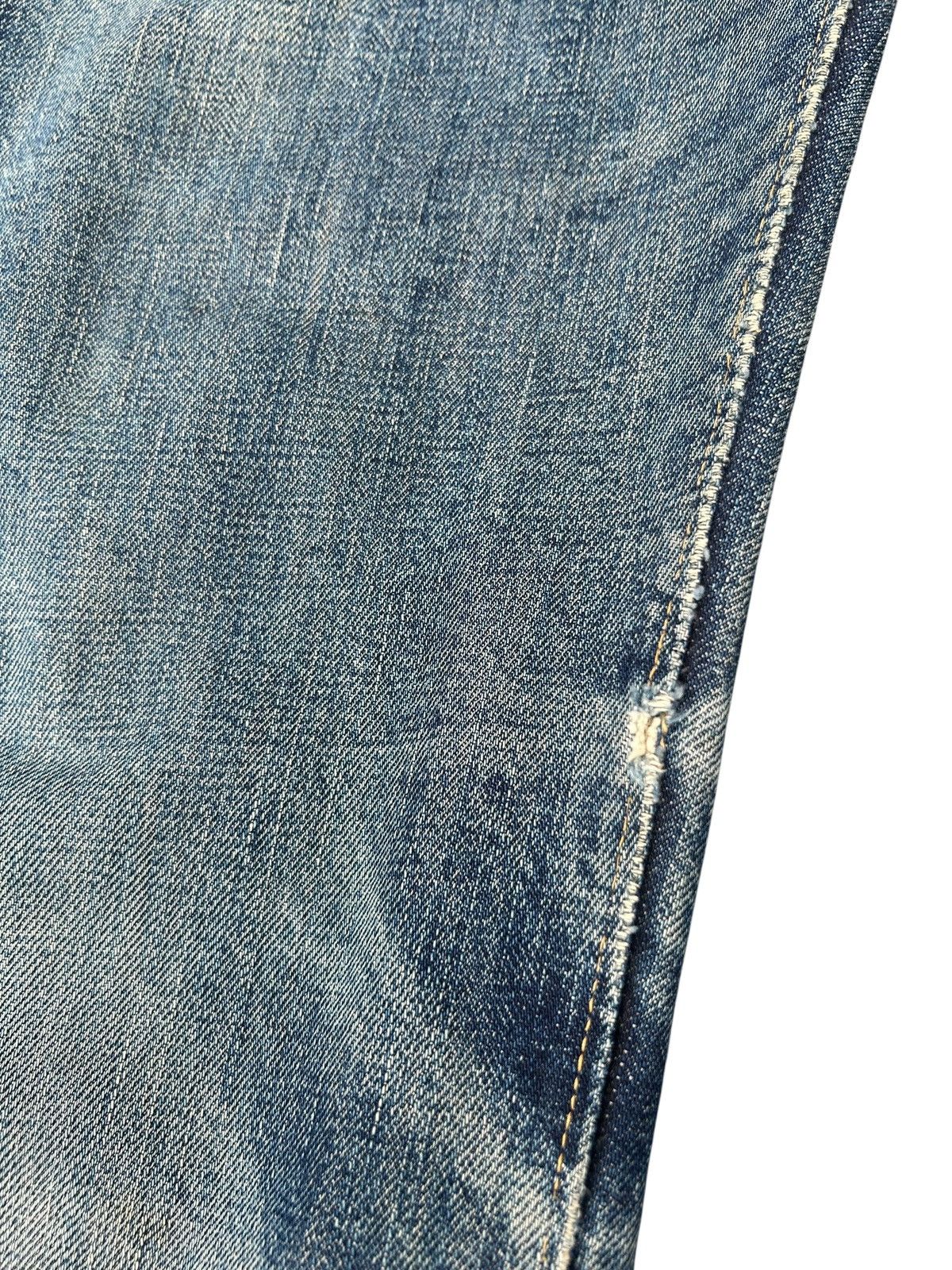 Kapital VINTAGE WAREHOUSE SELVEDGE DISTRESSED DENIM JEANS Size US 28 / EU 44 - 7 Thumbnail