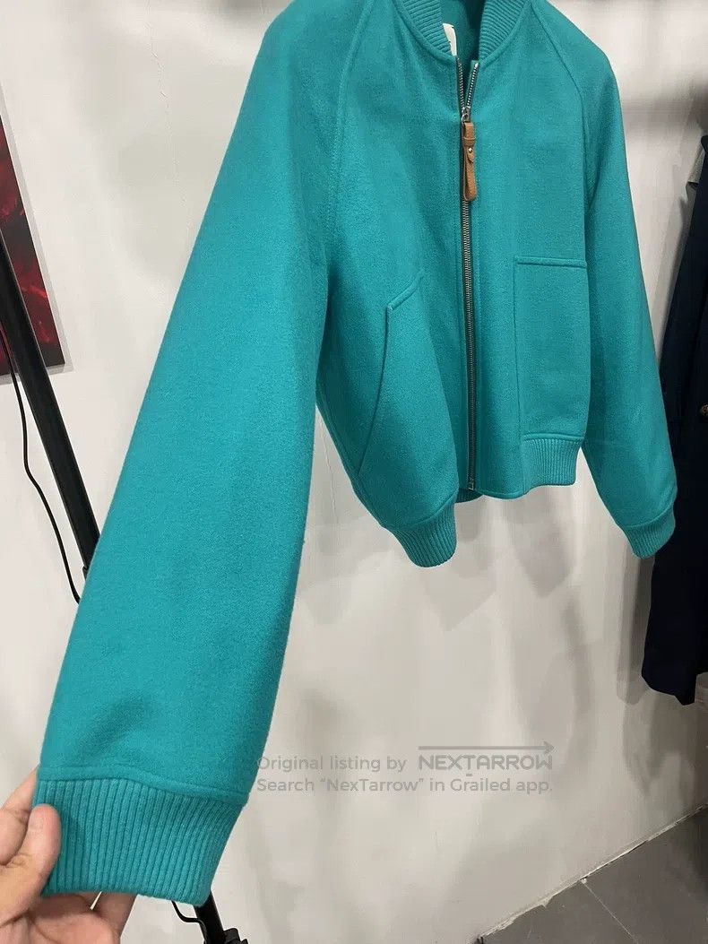 Hermes Hermes Peacock Blue Cashmere Women's Jacket Size XS / US 0-2 / IT 36-38 - 6 Thumbnail
