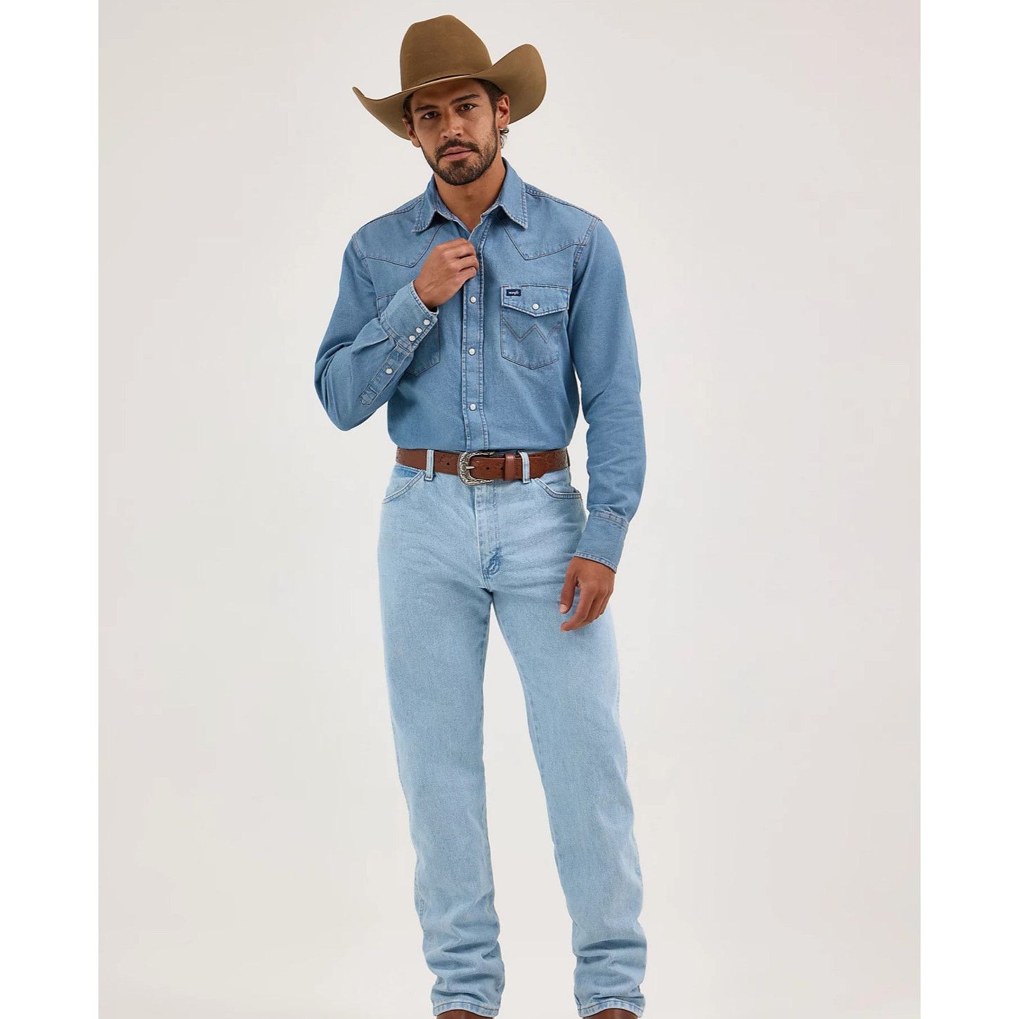 Wrangler Wrangler Cowboy Cut Original Jeans 42Wx30L Denim Size US 42 / EU 58 - 1 Thumbnail