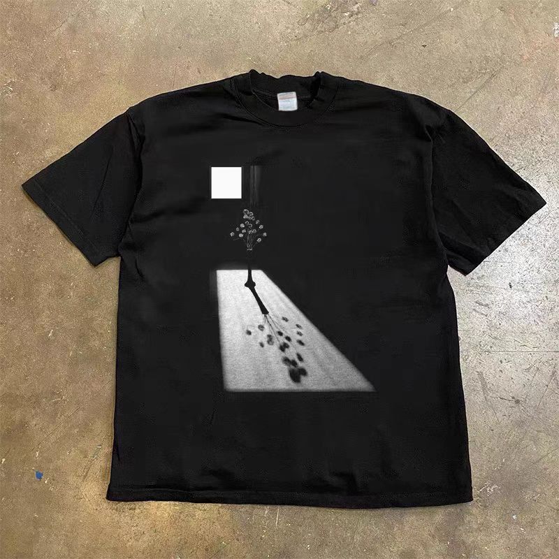 Japanese Brand × Vintage Darkness A Light Printed Loose Short Sleeve T-Shirt Size US M / EU 48-50 / 2 - 1 Thumbnail