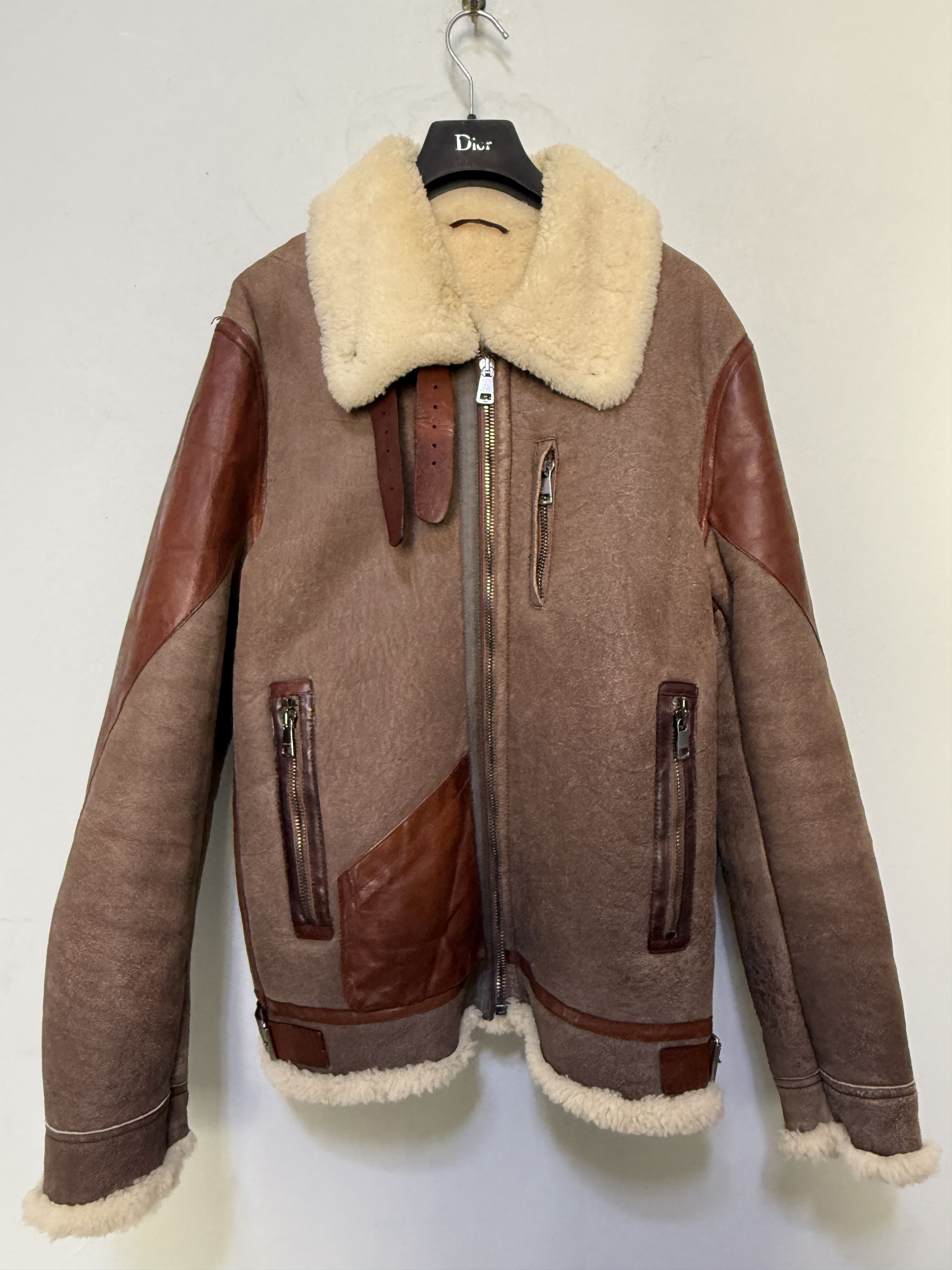 Gucci Gucci aviator flight jacket sheepskin rare military inspired Size US M / EU 48-50 / 2 - 1 Thumbnail