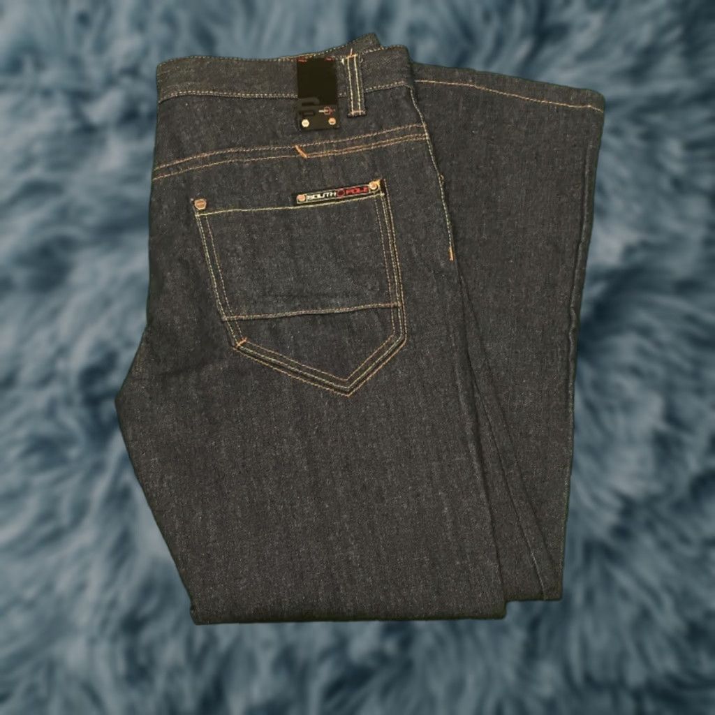 Southpole VINTAGE Southpole Jeans Baggy Grunge Skater Y2K VTG Mens 34x30 Dark Blue Wash Wide-Leg Polo? Wait. Size US 34 / EU 50 - 1 Thumbnail