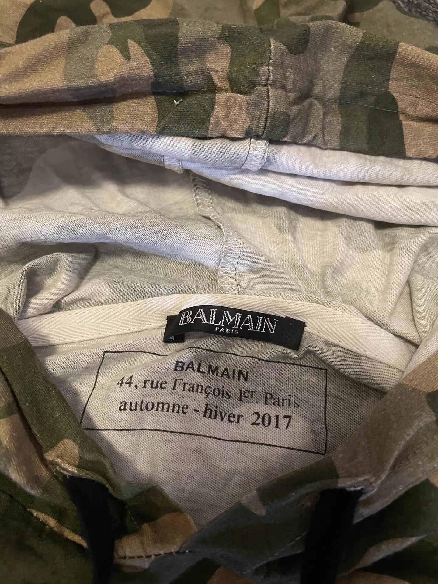 Balmain Balmain camouflage long-sleeve hooded T-shirt, Size US M / EU 48-50 / 2 - 3 Thumbnail