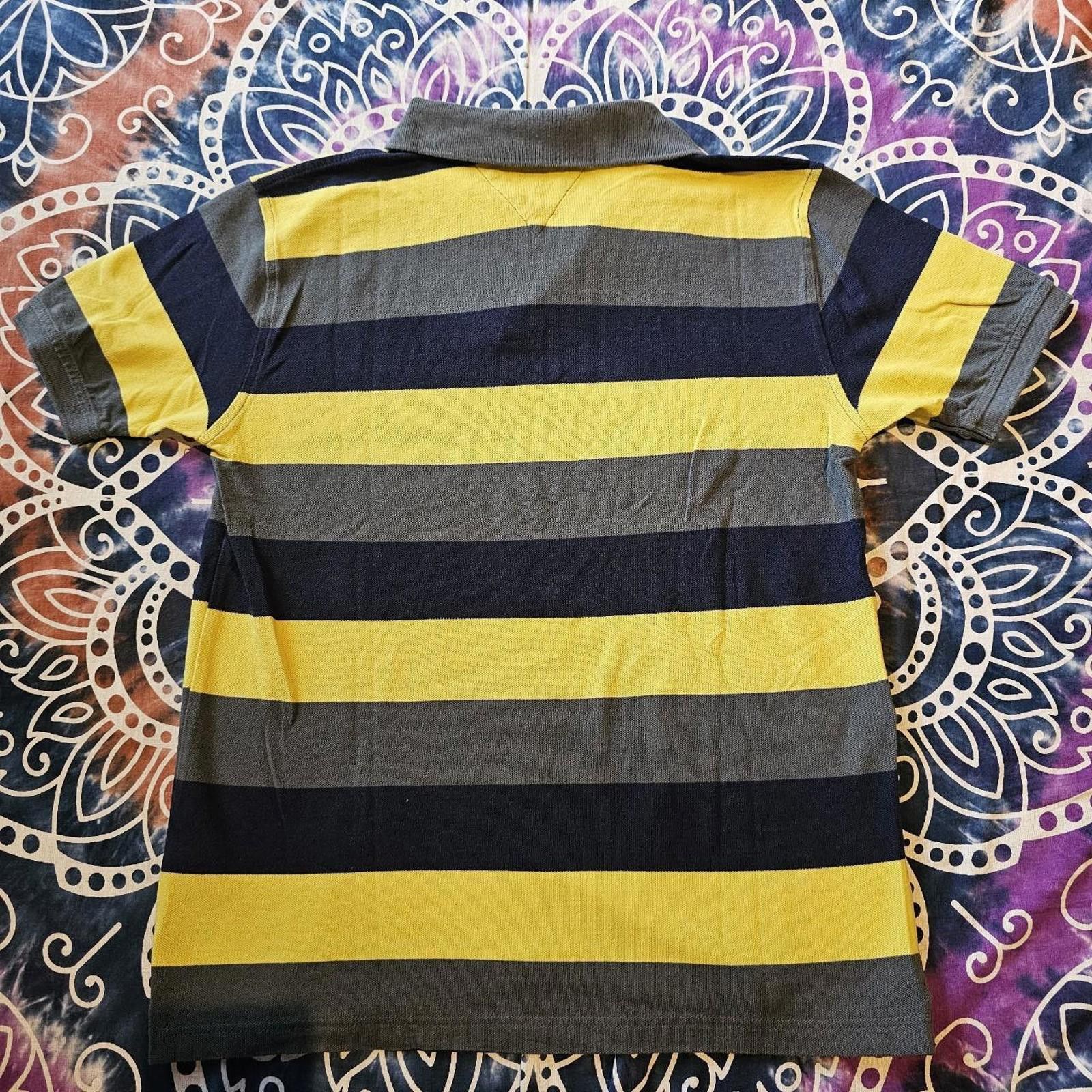 Tommy Hilfiger Tommy Hilfiger Kid's Yellow and Navy Polo-shirt Size US XL / EU 56 / 4 - 7 Thumbnail