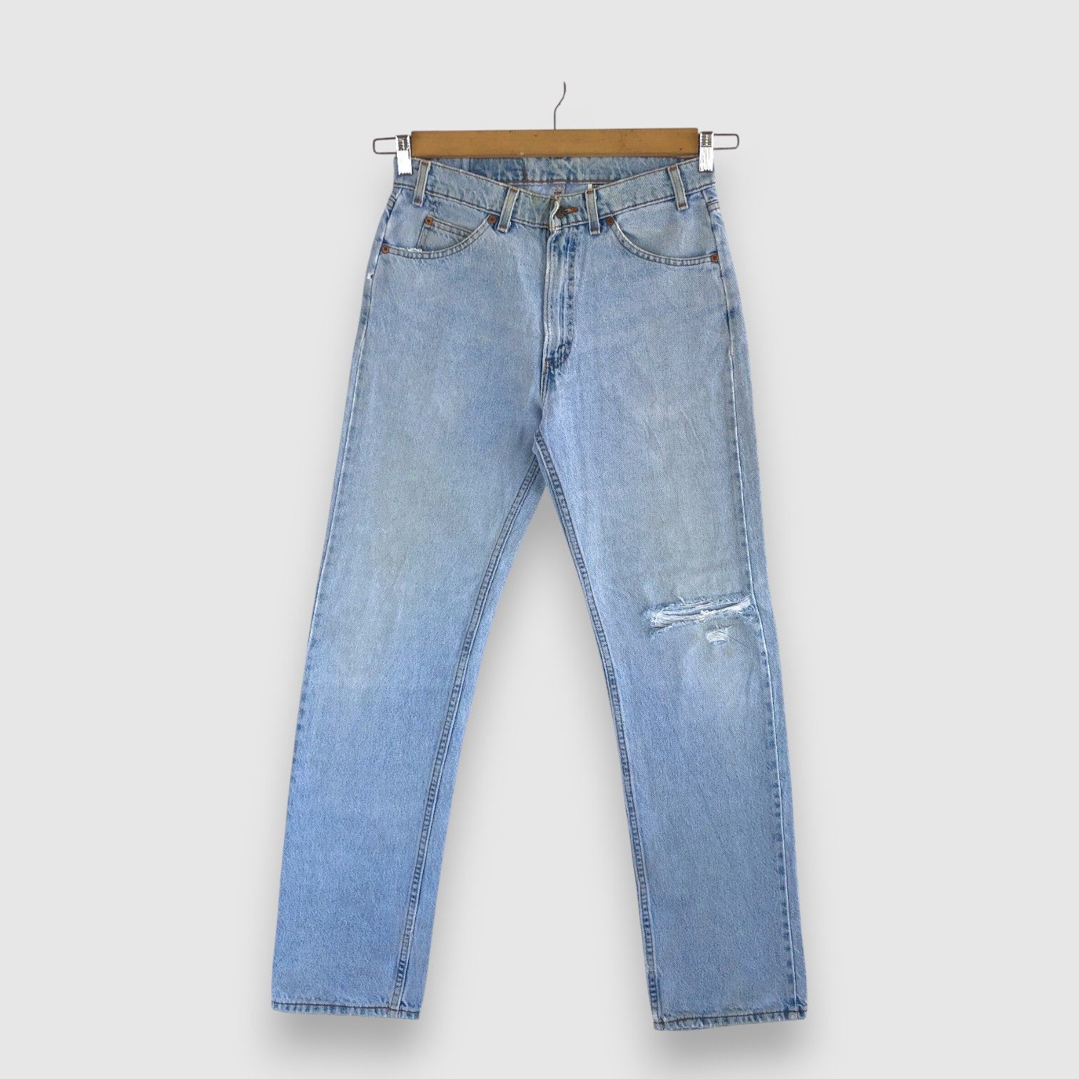 Levi's Vintage Levis Jeans Distressed Light Wash Levis 505 Denim Size US 30 / EU 46 - 1 Thumbnail