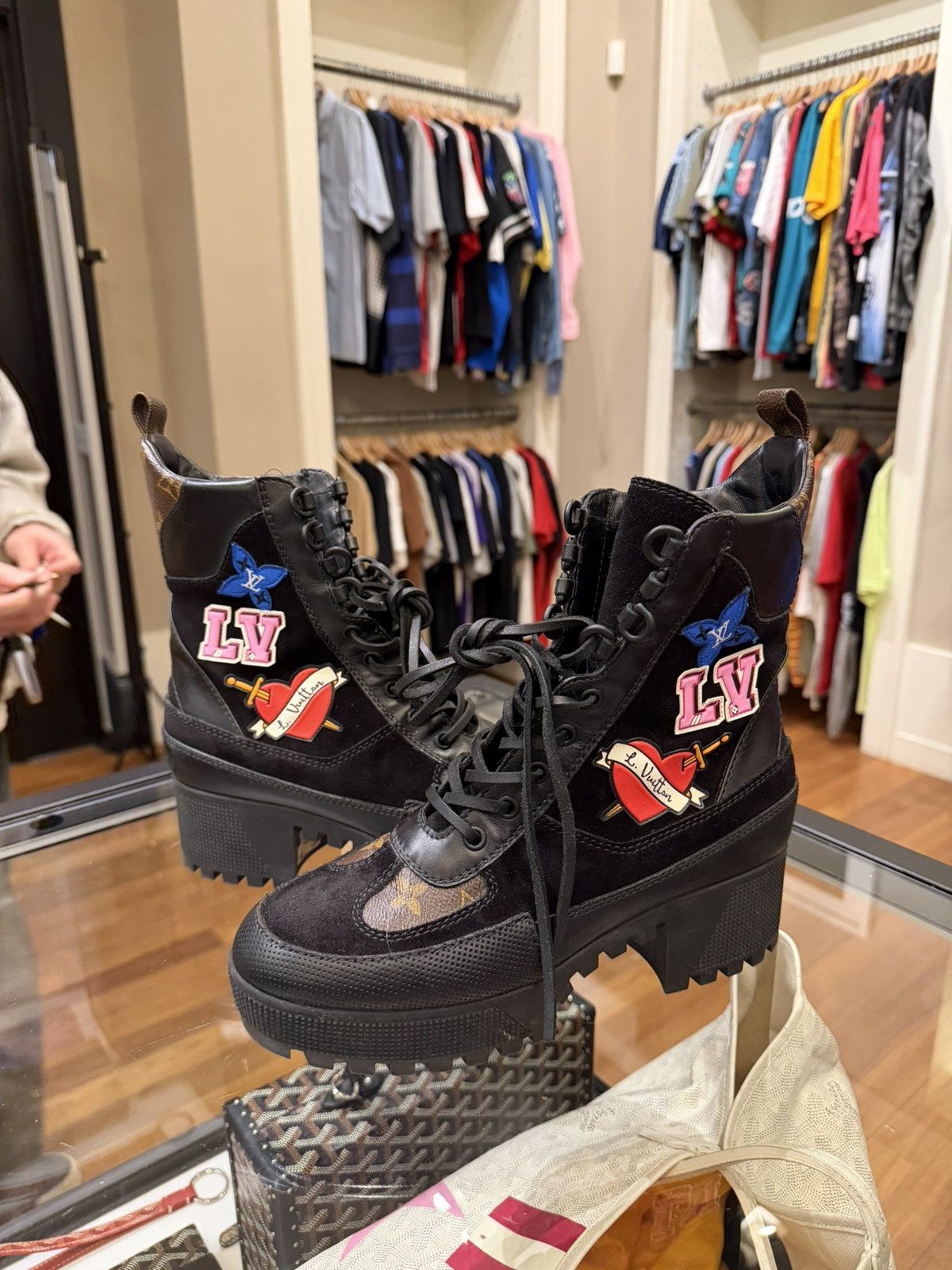 Louis Vuitton Louis Vuitton Laureate Combat Boot - World Tour Collection Size US 8 / IT 38 - 3 Thumbnail