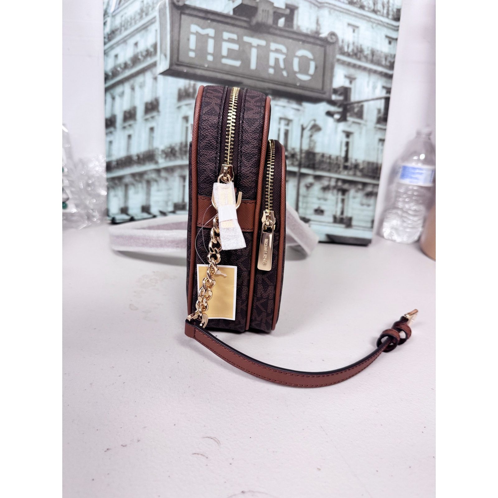 Michael Kors Michael Kors 35F1GTVC2B Jet Set Travel Medium Logo Crossbody Size ONE SIZE - 5 Thumbnail