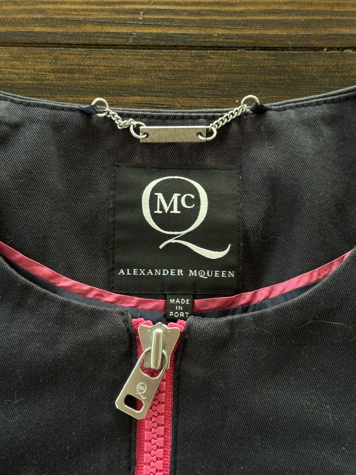 Alexander McQueen 00s Alexander Mcqueen Avant Garde Zip Up Blazer Jacket Size XS / US 0-2 / IT 36-38 - 9 Thumbnail