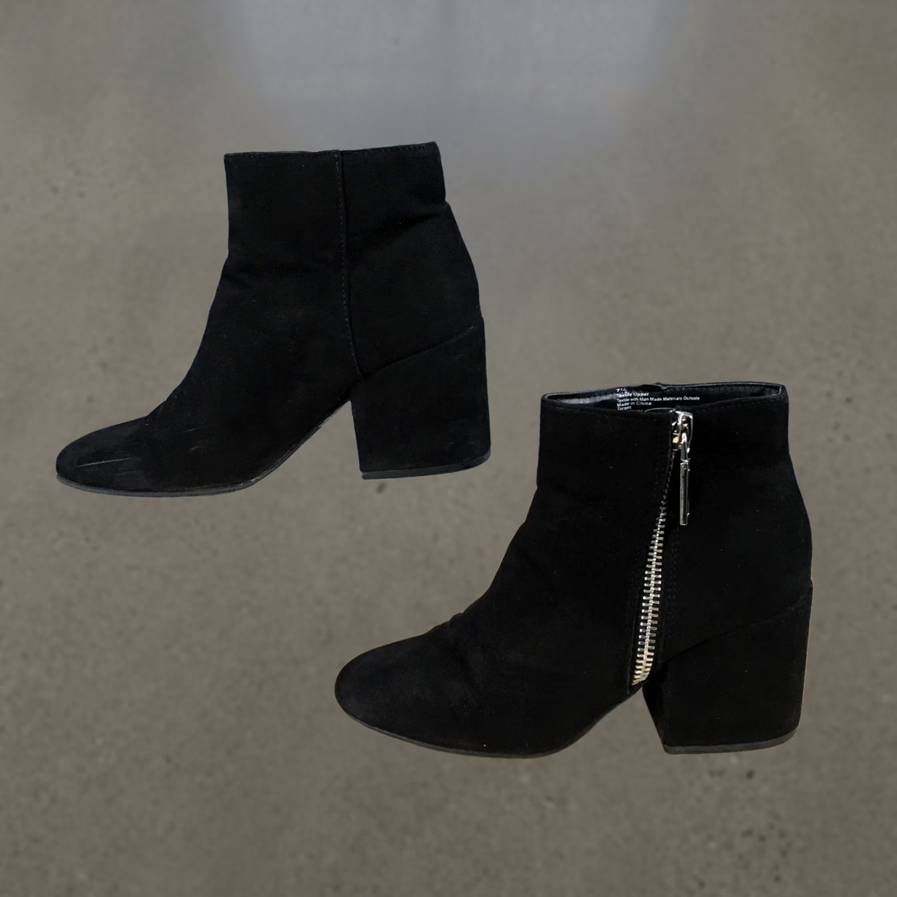 Dolce Vita Dolce Vita Boots Womens 7.5 Ankle Bootie Black Round Toe Comfort Block Heels Boots Size US 8 / IT 38 - 1 Thumbnail