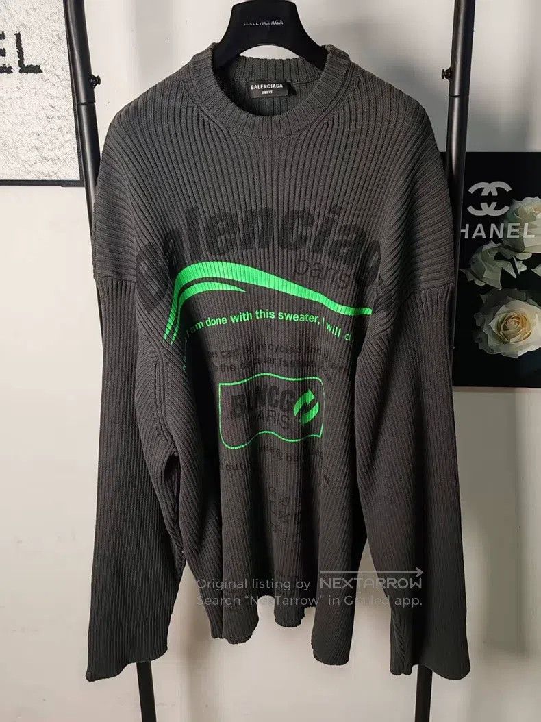 Balenciaga Balenciaga Knitted Sweater Size US S / EU 44-46 / 1 - 1 Thumbnail