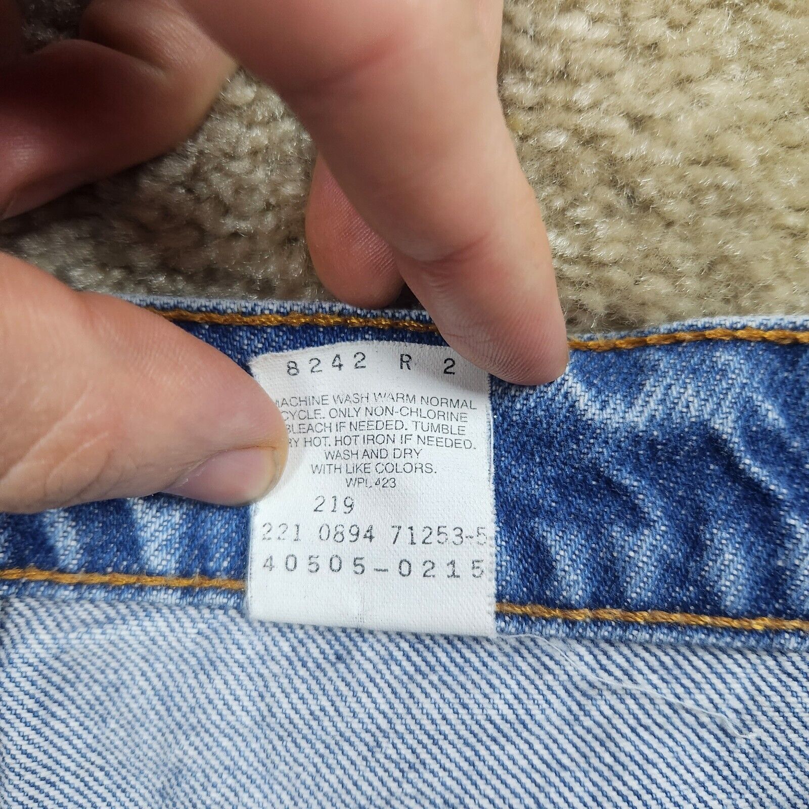 Levi's Levi's 505 Orange Tab Jeans Mens 38x32 (37x31) Denim 1994 Size US 38 / EU 54 - 11 Thumbnail