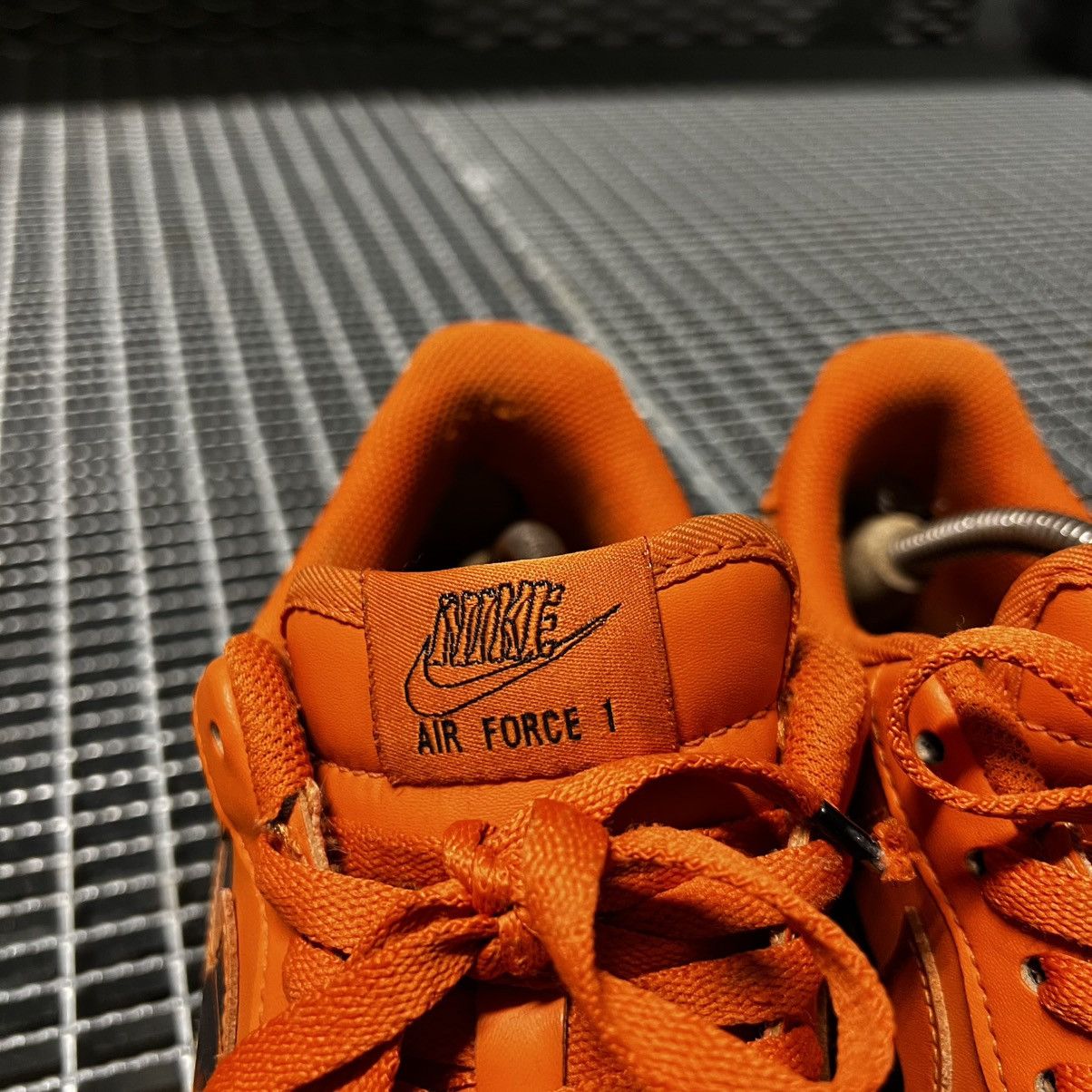 Nike Nike Air Force 1 Skeleton Orange Streatwear Drill Y2K Hype Size US 11 / EU 44 - 5 Thumbnail