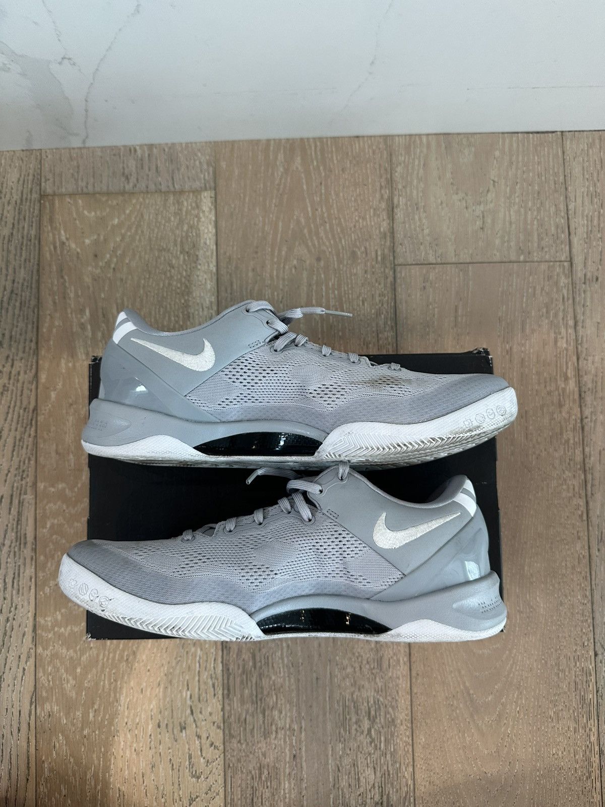 Nike Kobe 8 Protro Wolf Grey Size US 12 / EU 45 - 5 Thumbnail