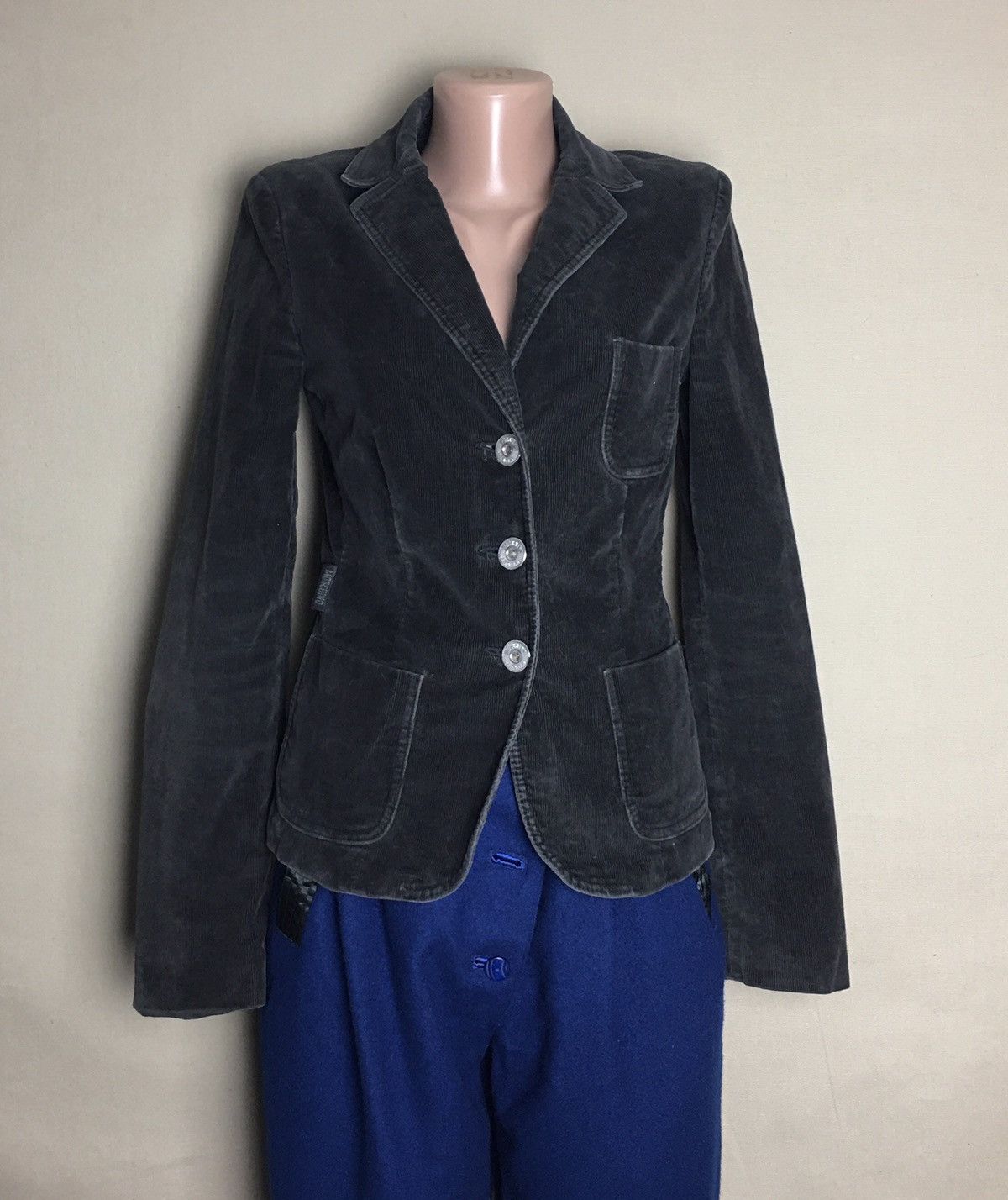 Designer × Moschino × Velvet Moschino Jeans Donna Womens Velvet Jacket Size EU38 US8 Size M / US 6-8 / IT 42-44 - 1 Thumbnail