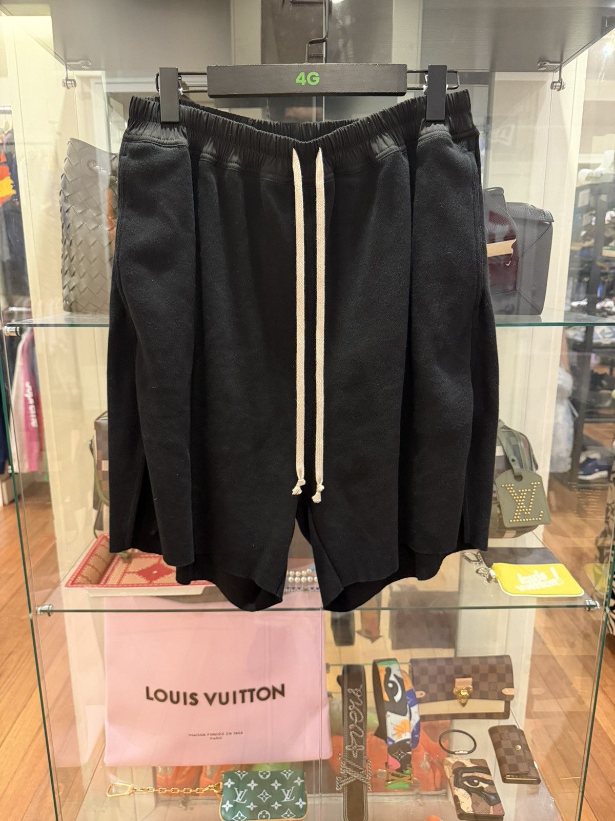 Rick Owens Rick Owens Heavy Pod Jersey Shorts - Black Size US 32 / EU 48 - 1 Thumbnail