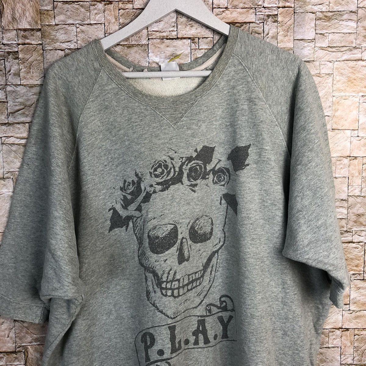 Other Rodeo Crown union made skull Grey Sweatshirt #A295 Size US L / EU 52-54 / 3 - 6 Thumbnail