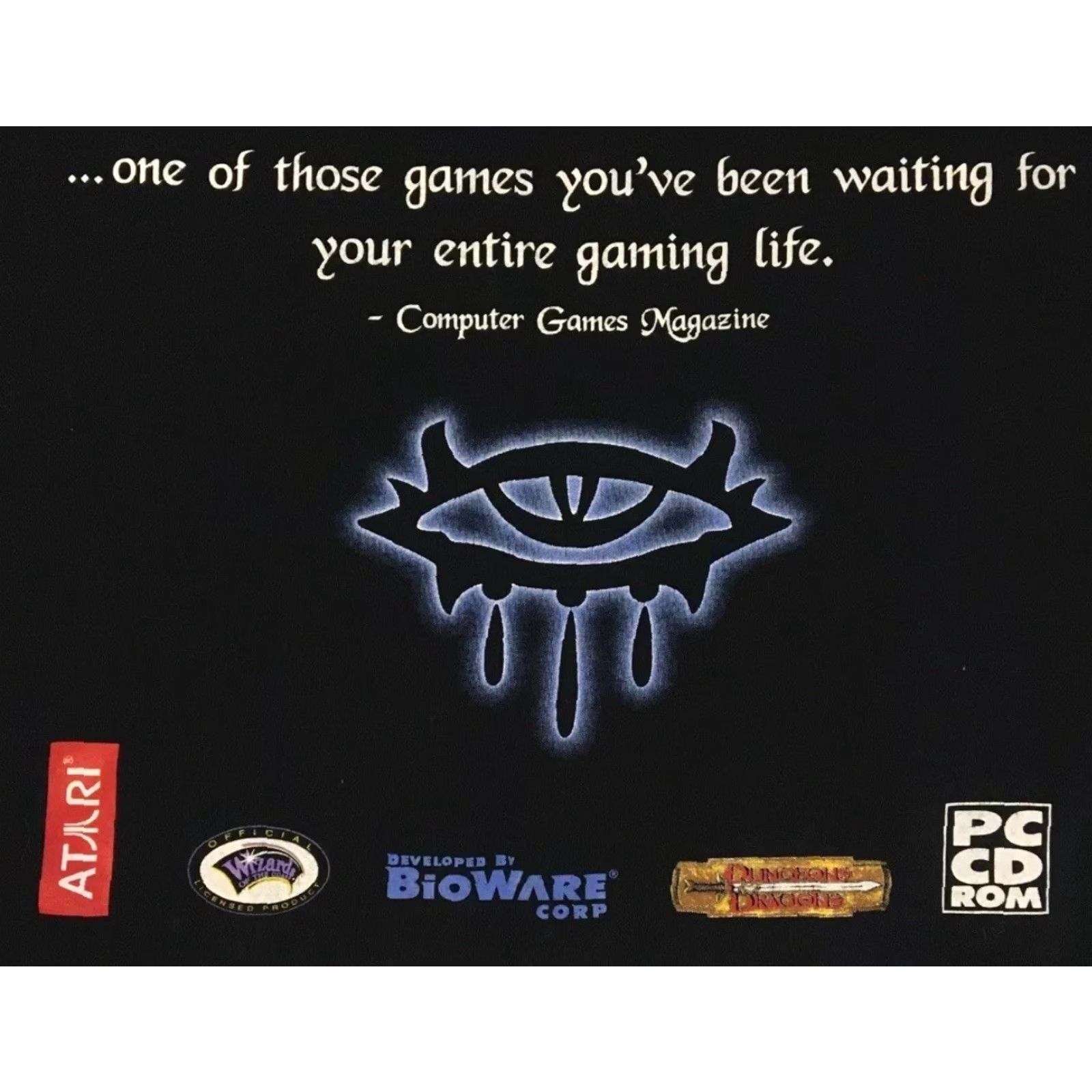 Vintage VINTAGE Neverwinter Nights Faded Video Game Promo Shirt XL Black Mens T-Shirt 90s Nintendo Atari Bioware WOTC Size US XL / EU 56 / 4 - 3 Thumbnail