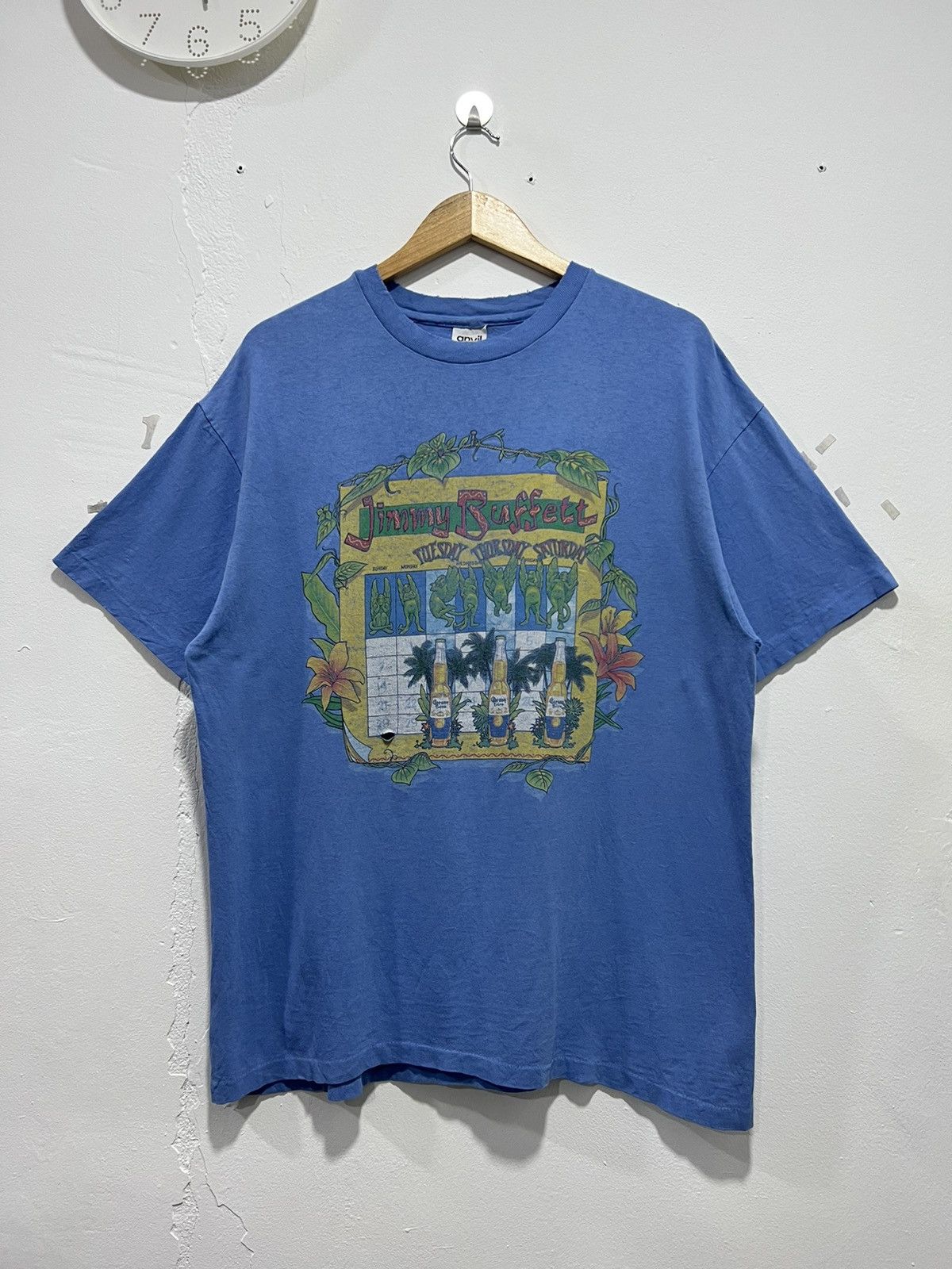 Band Tees × Vintage Vintage Jimmy Buffett Tour Tshirt Size US XL / EU 56 / 4 - 1 Thumbnail