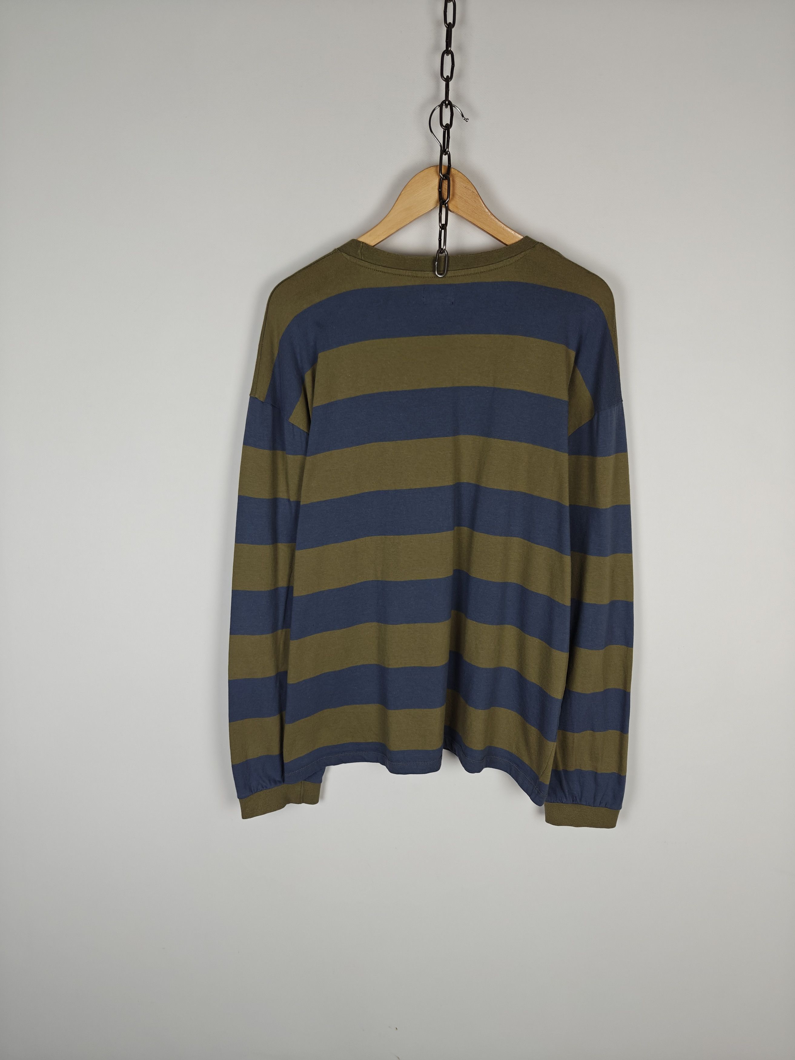 Edwin Edwin Longsleeve Quarter Rib TS Pullover Striped XL Size US XL / EU 56 / 4 - 7 Thumbnail