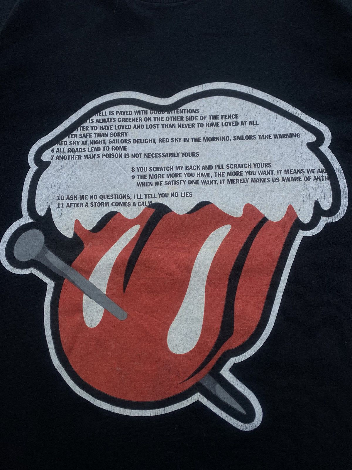 Japanese Brand Rare The Rolling Stones Japanese Brand Number Nine Tshirt Size US L / EU 52-54 / 3 - 10 Thumbnail