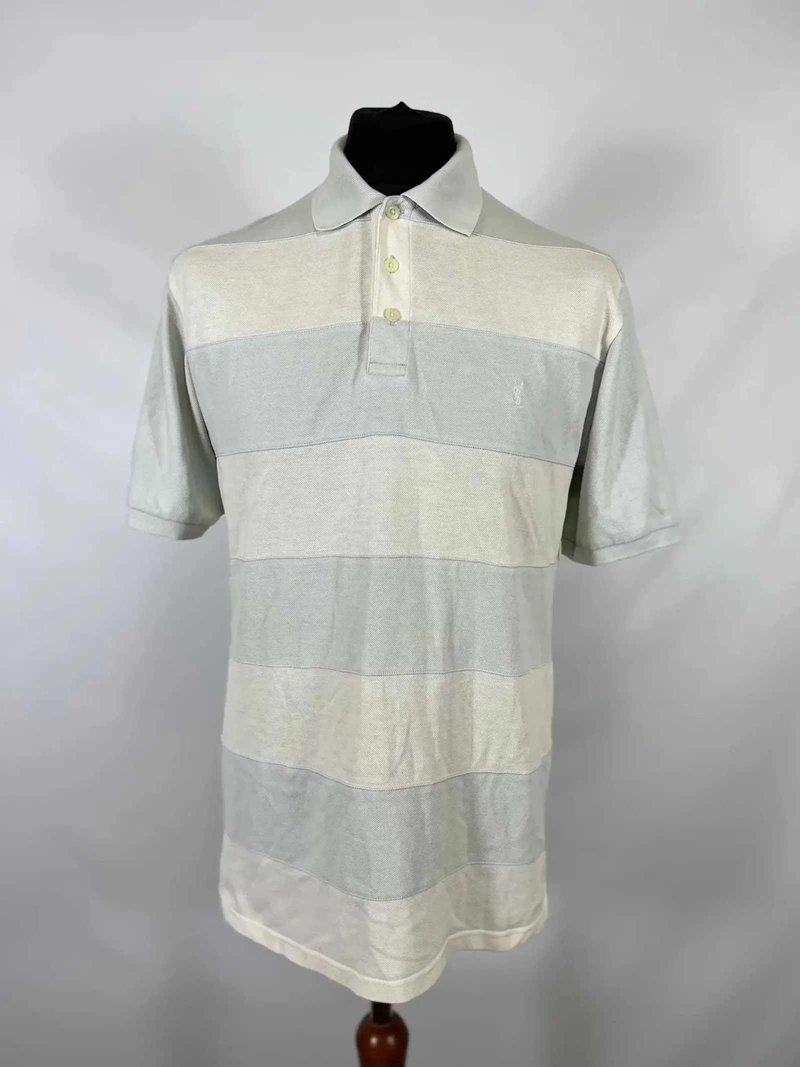 Yves Saint Laurent Vintage Yves Saint Laurent striped polo T-shirt Size US M / EU 48-50 / 2 - 1 Thumbnail