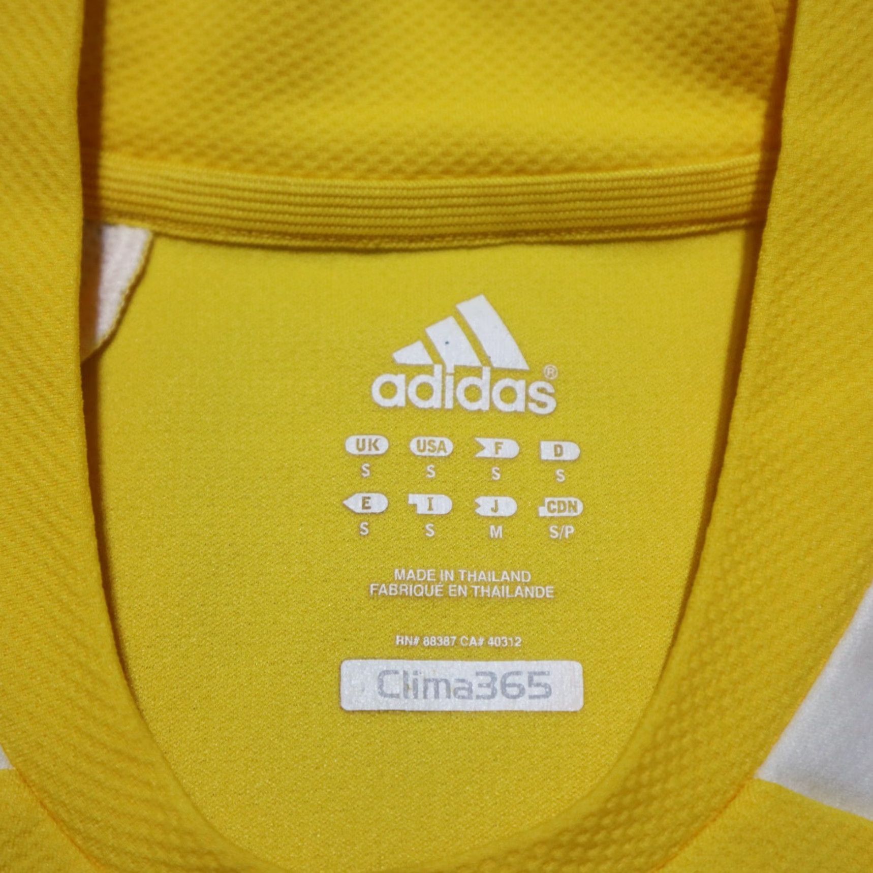 Adidas Adidas Climalite Clima365 Shirt Adult S Yellow 23 Activewear Short Sleeve T-Shirt Mens Size US S / EU 44-46 / 1 - 3 Thumbnail