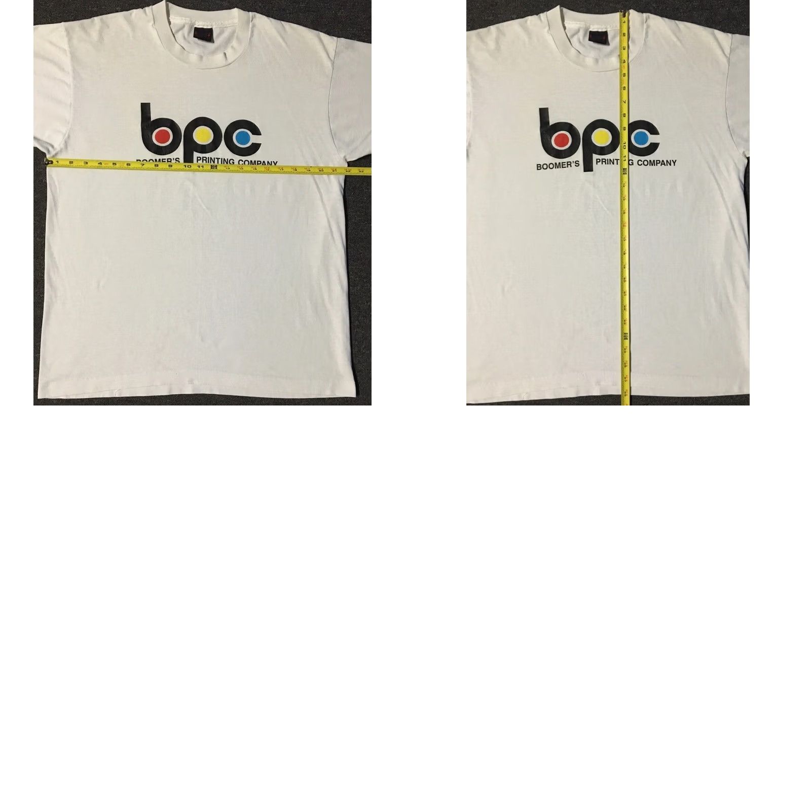 CO VINTAGE Boomers Printing Co Faded Shirt L White Men T-Shirt 80s 90s Surf Skate Grunge USA California Lincoln Nebraska Shirt Boys Mens Size US L / EU 52-54 / 3 - 9 Thumbnail