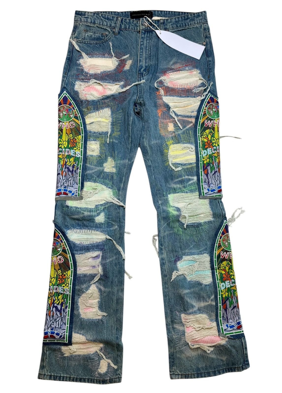 Who decides war roygbiv fusion denim sky/multi