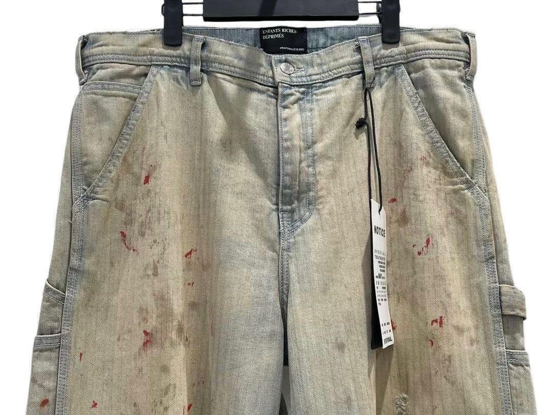 Enfants Riches Deprimes Enfants Riches Deprimes E.R.D SS23 Blood Splatter Pants Size US 34 / EU 50 - 3 Thumbnail