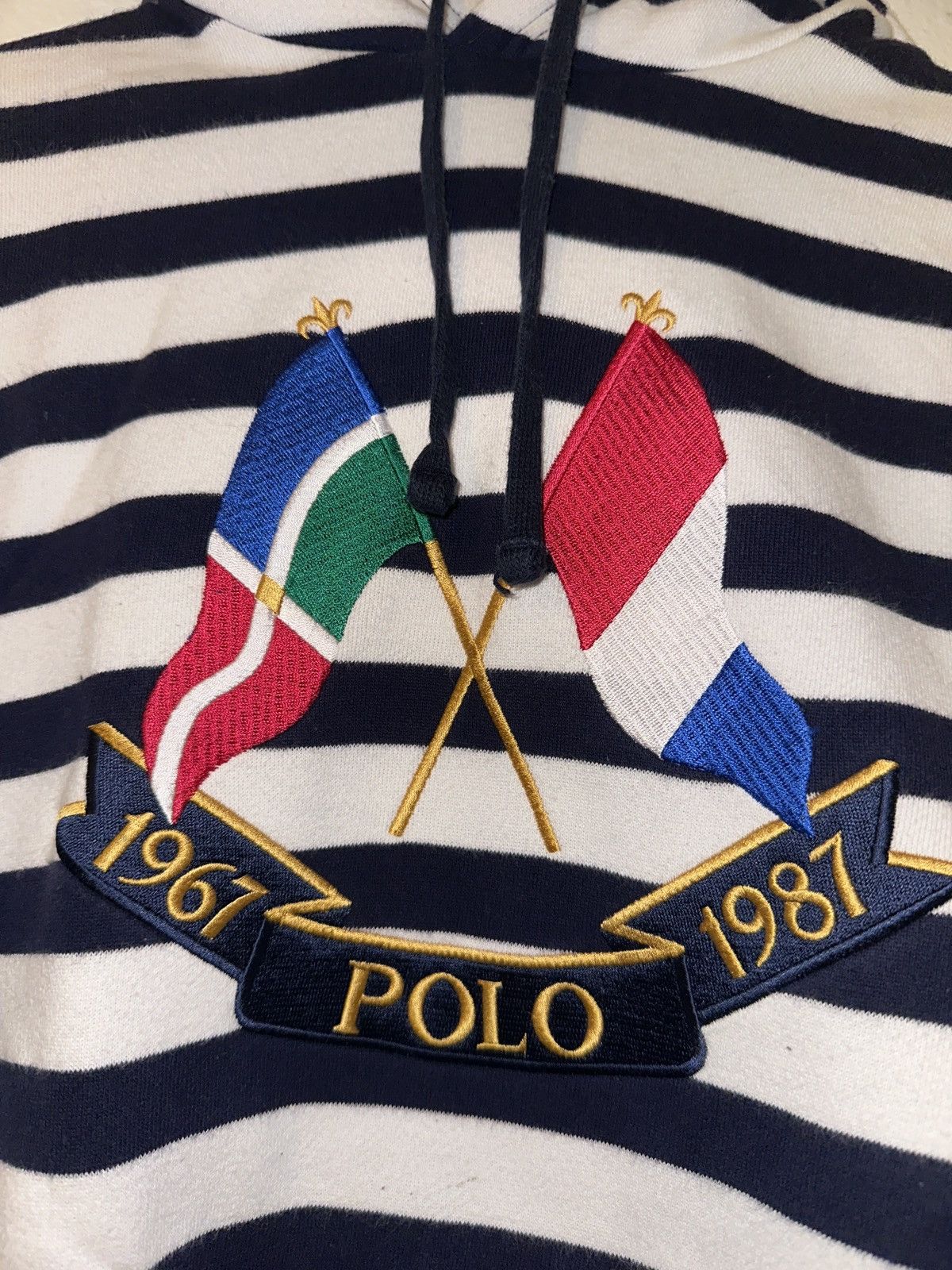 Polo Ralph Lauren Polo Ralph Lauren Striped Hoodie Size US S / EU 44-46 / 1 - 2 Thumbnail