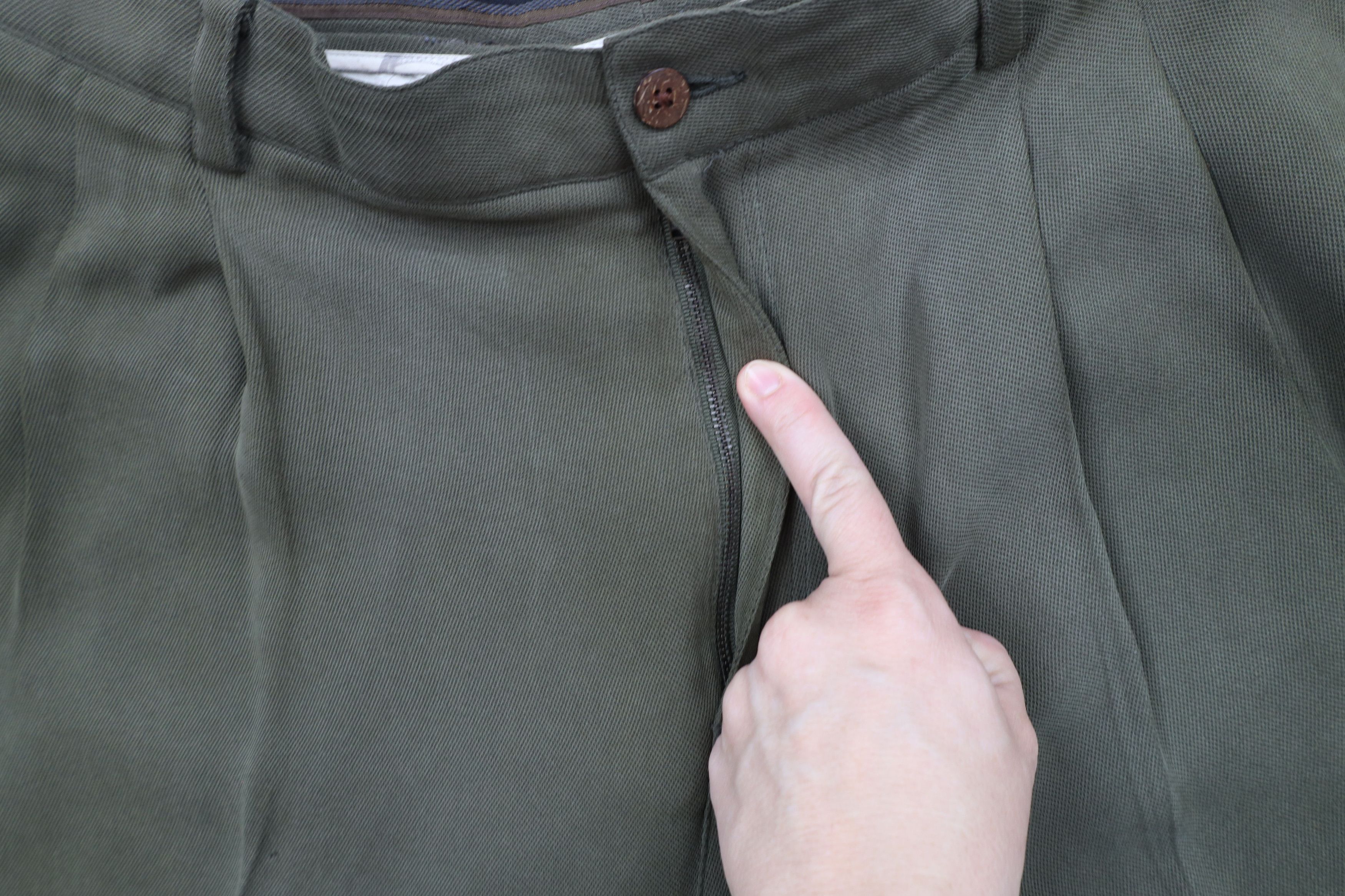 Tommy Bahama Vintage 90s Tommy Bahama Pleated Wide Leg Chino Pants Green Size US 36 / EU 52 - 6 Thumbnail