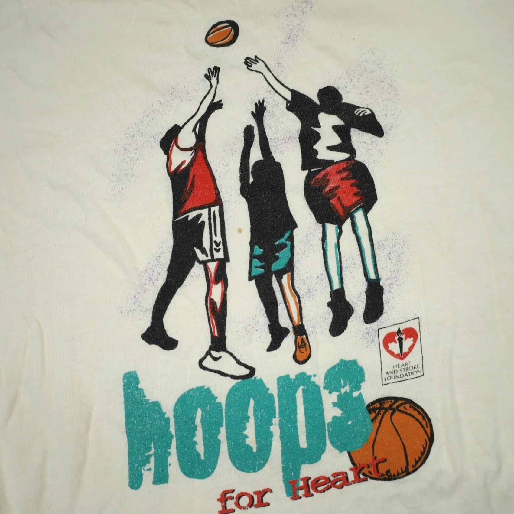 Vintage VINTAGE Hoops for Hearts Nike Shirt Mens M White T-Shirt Size US M / EU 48-50 / 2 - 3 Thumbnail
