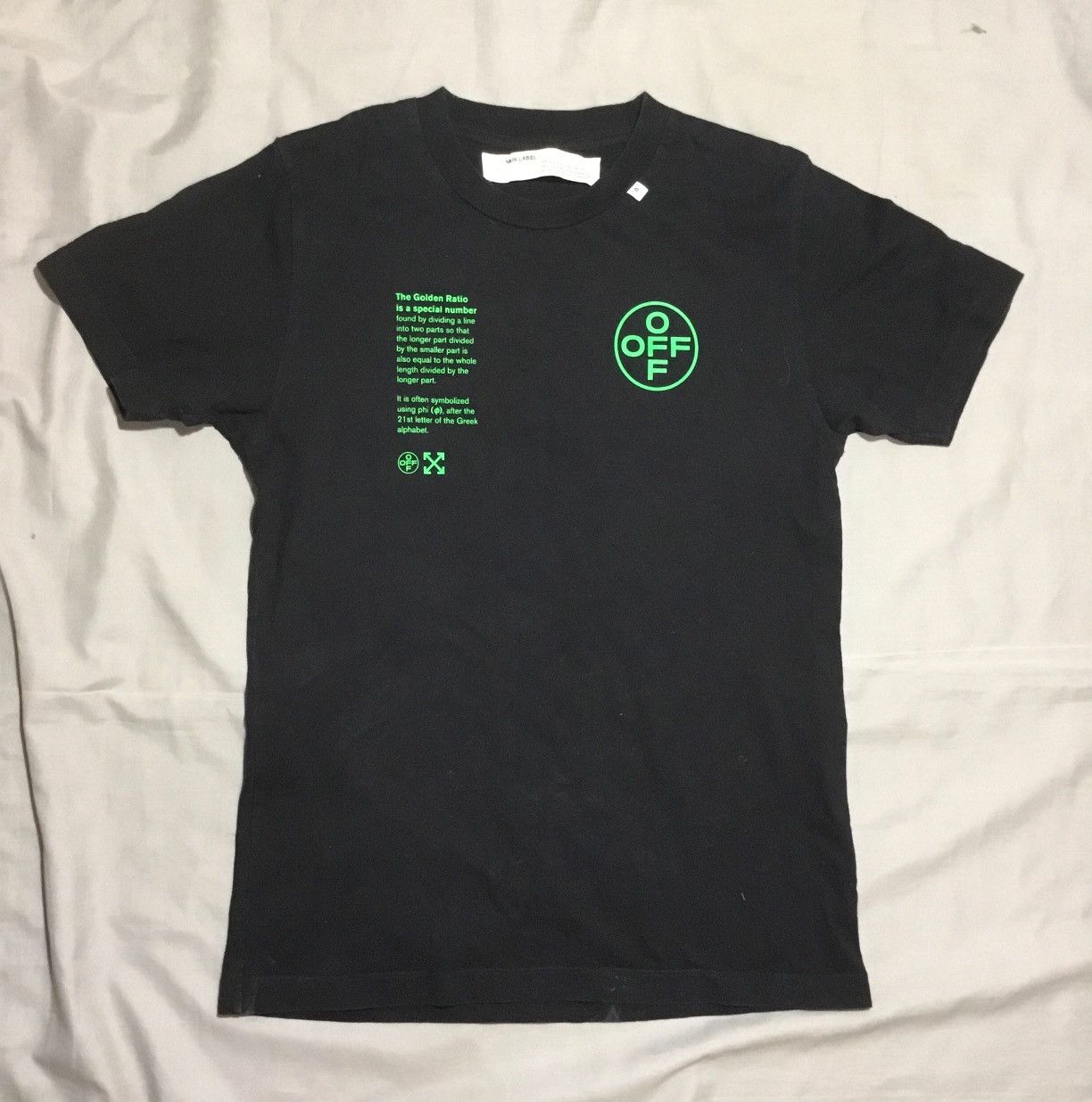 Off-White c/o Virgil Abloh Main Label T-Shirt Black