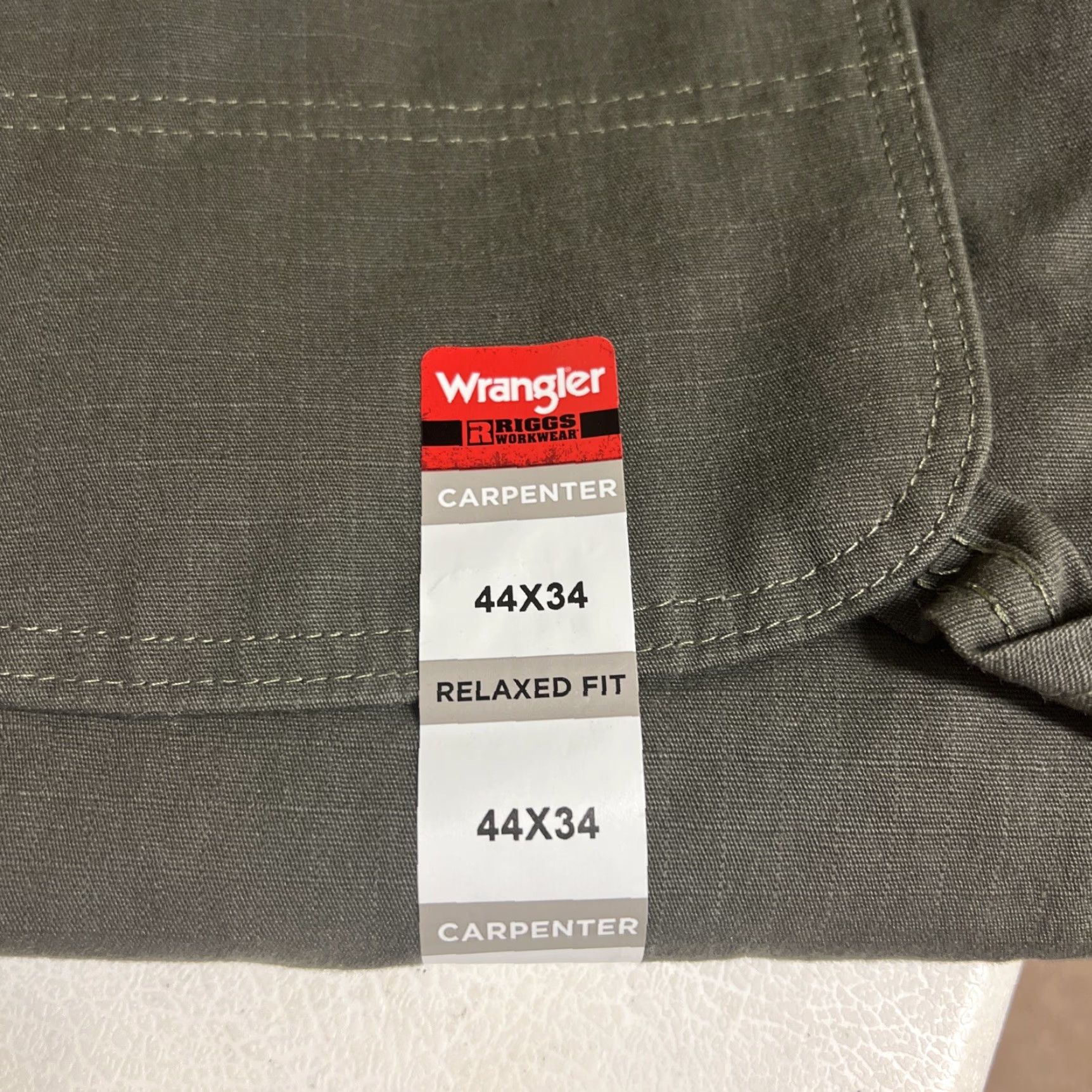 Wrangler NEW Wrangler Riggs Pants Mens 44x34 Green Carpenter Ripstop Workwear Size US 44 / EU 60 - 4 Thumbnail