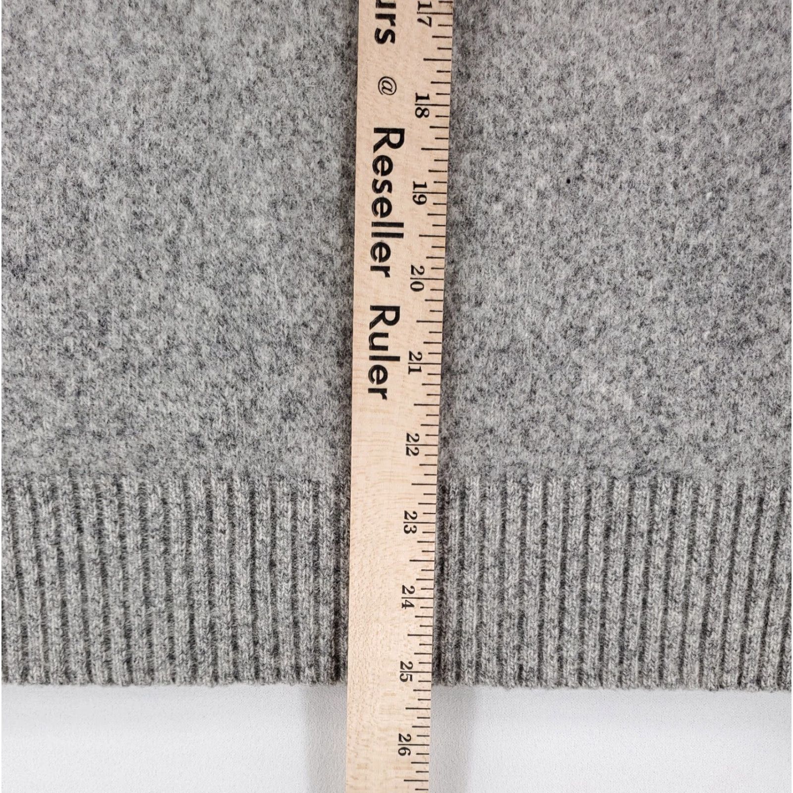 J.Crew J.CREW Cardigan Sweater 100% Lambswool Gray Womens L Size L / US 10 / IT 46 - 6 Thumbnail