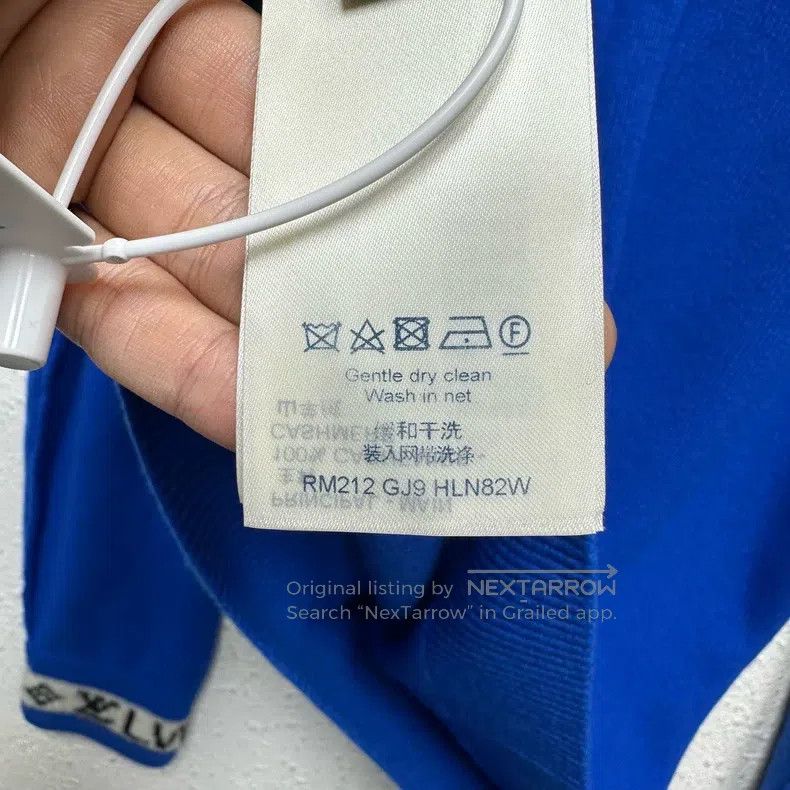 Louis Vuitton Louis Vuitton Cuff Logo Blue Crew Neck Pullover Long Sleev Size US M / EU 48-50 / 2 - 5 Thumbnail
