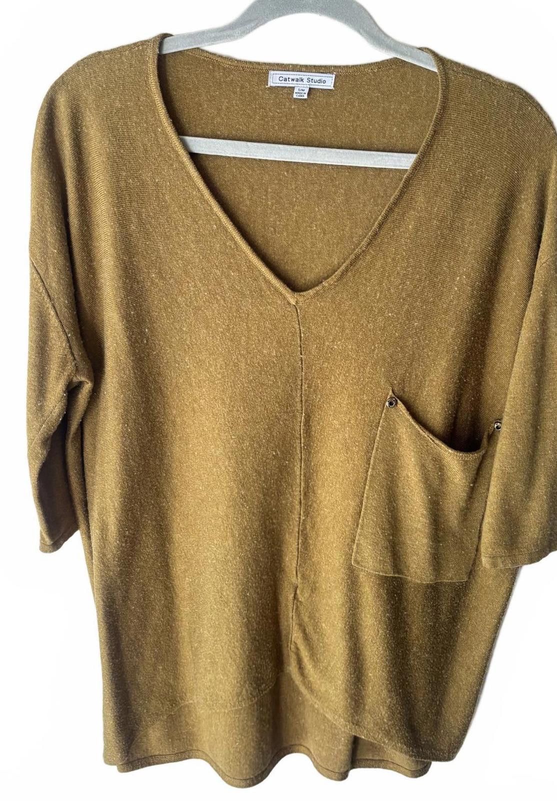 Other Catwalk Studios Mustard Sweater Size S / US 4 / IT 40 - 2 Thumbnail