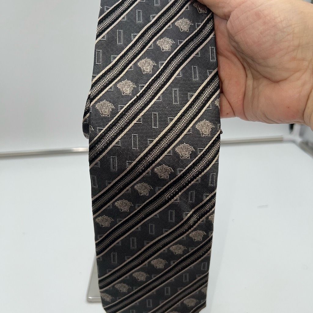 Versace Gianni Versace Medusa Head Silk Tie Size ONE SIZE - 8 Thumbnail