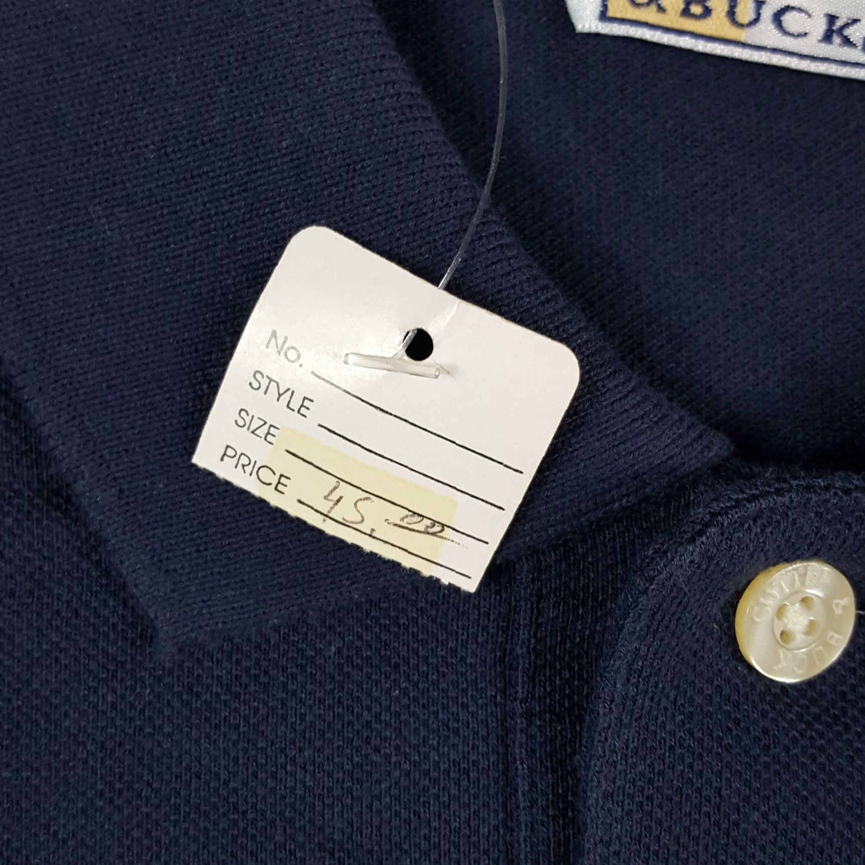 Cutter & Buck Vintage Cutter & Buck Men's Polo Shirt XL Navy Blue 90s Golf Casual Preppy All Seasons Size US XL / EU 56 / 4 - 8 Thumbnail